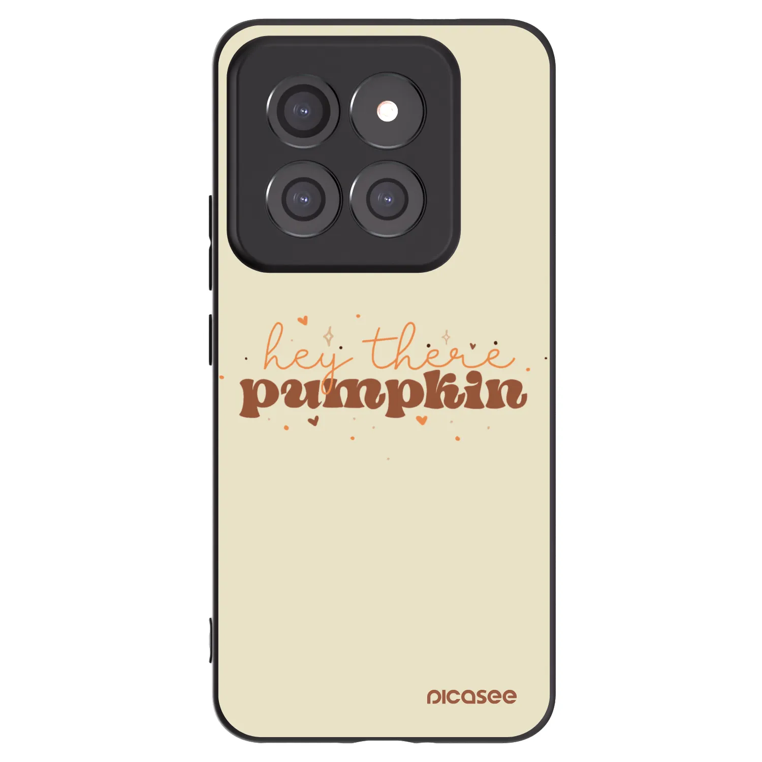 Picasee Xiaomi 14 Pro Hülle - Schwarzes Silikon - Hey there pumpkin