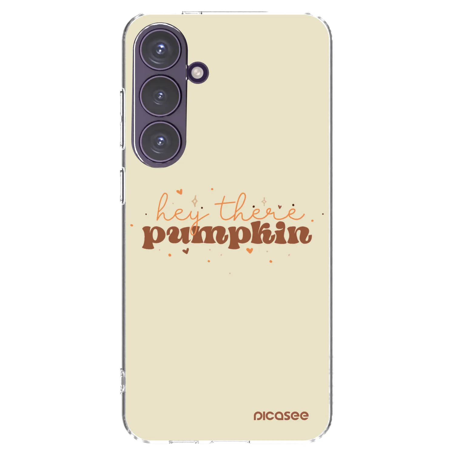 Picasee Samsung Galaxy S24+ S926B 5G Hülle - Transparentes Silikon - Hey there pumpkin