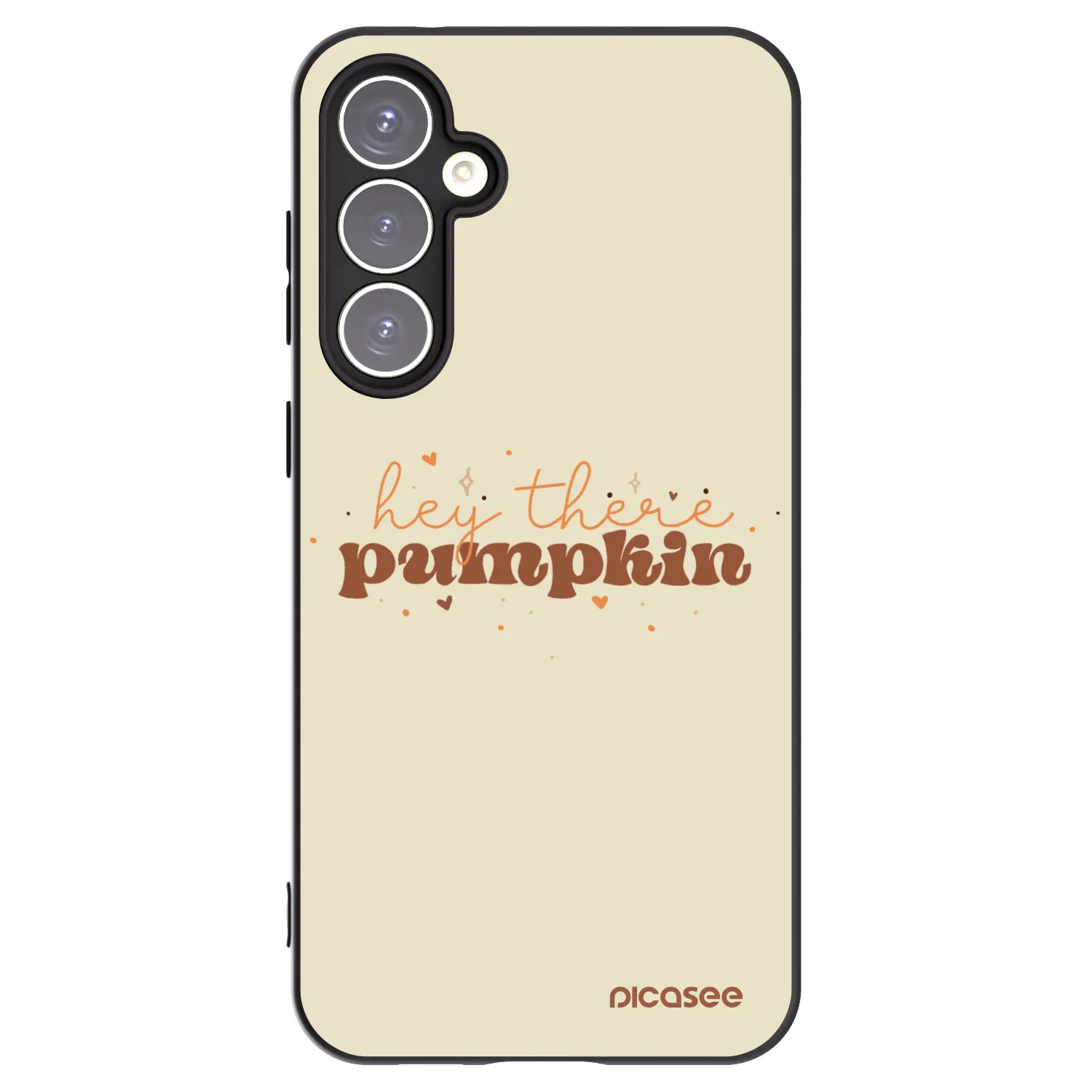Picasee Samsung Galaxy S23 FE S711B Hülle - Schwarzes Silikon - Hey there pumpkin