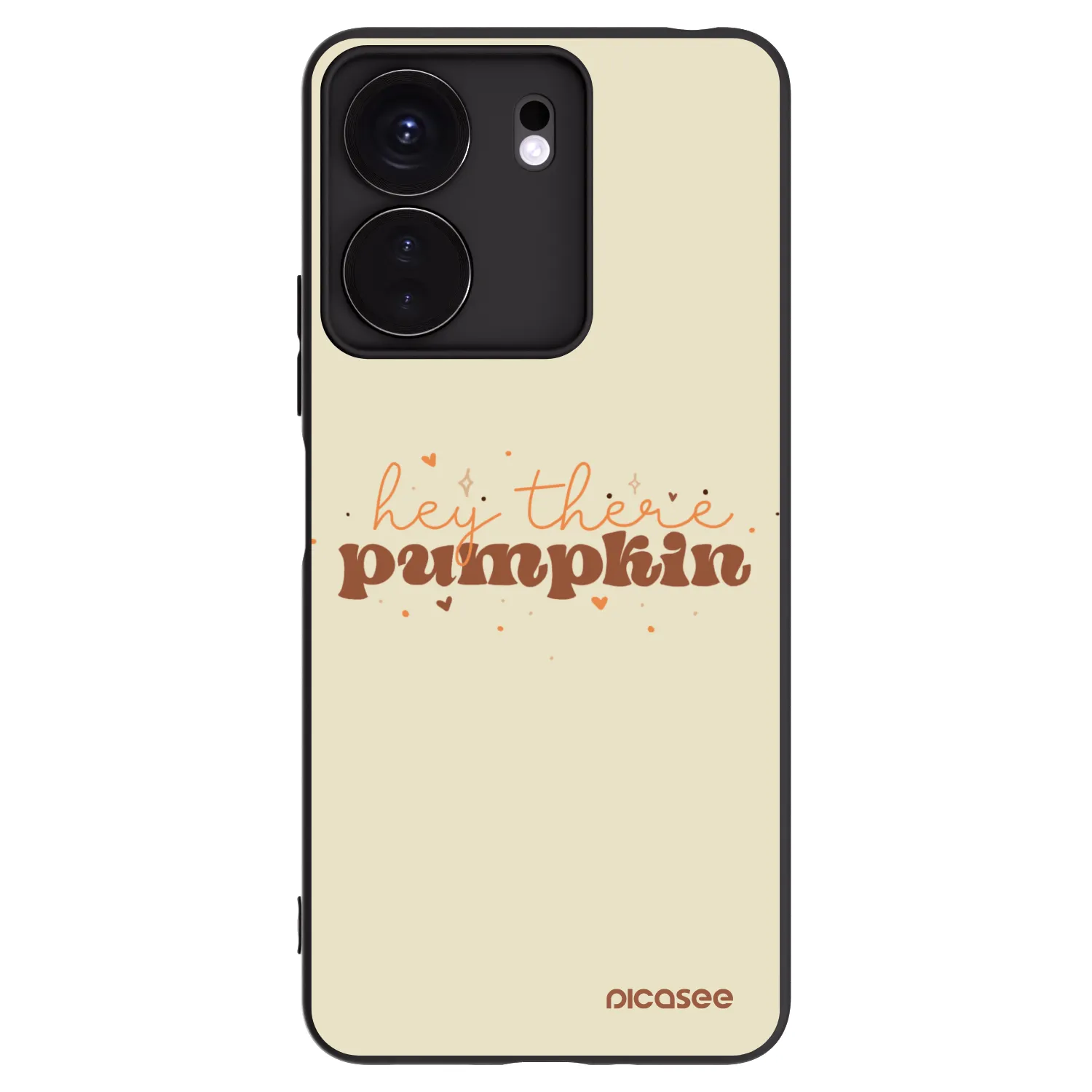Picasee Xiaomi Redmi 13C 4G Hülle - Schwarzes Silikon - Hey there pumpkin