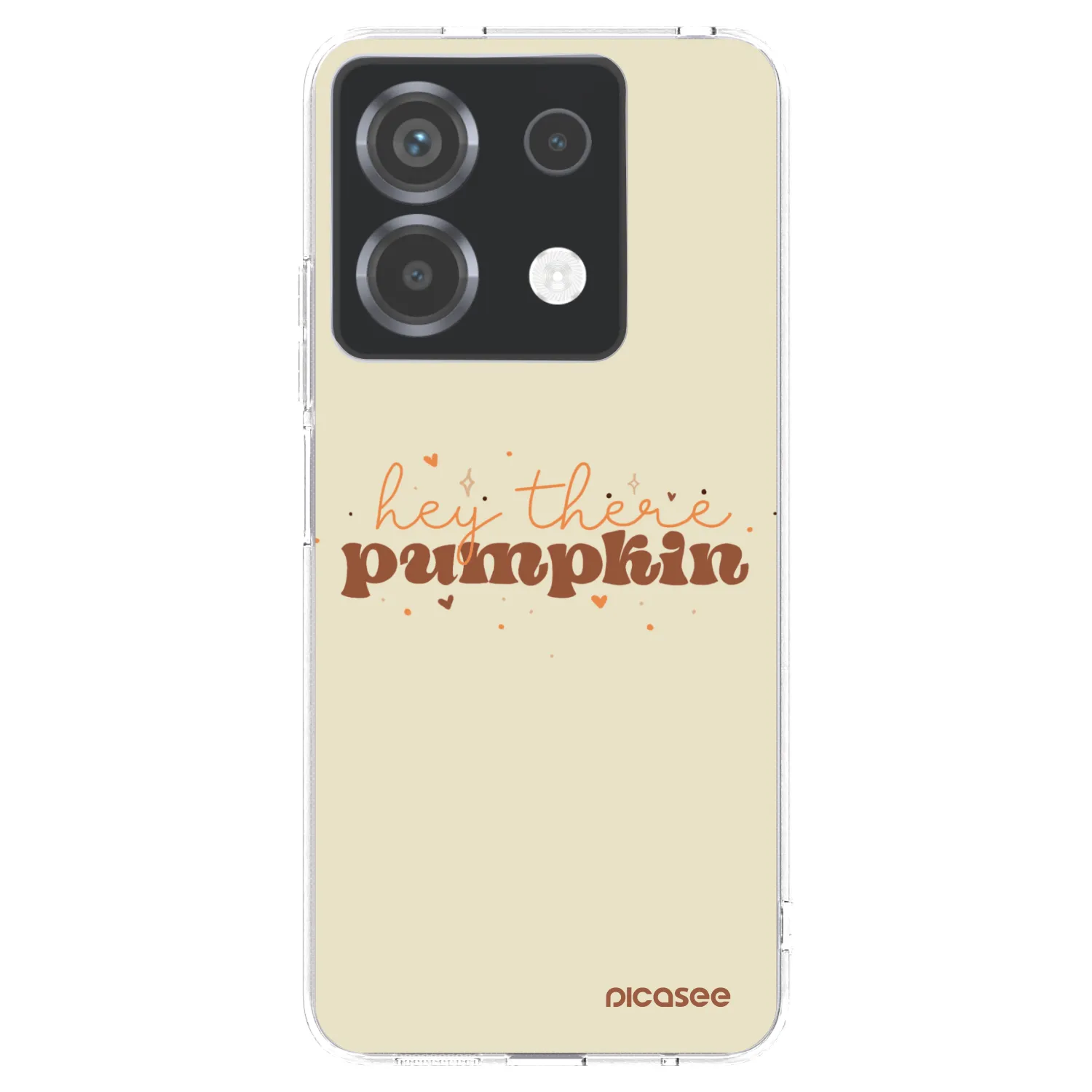 Picasee Xiaomi Poco X6 Hülle - Transparentes Silikon - Hey there pumpkin