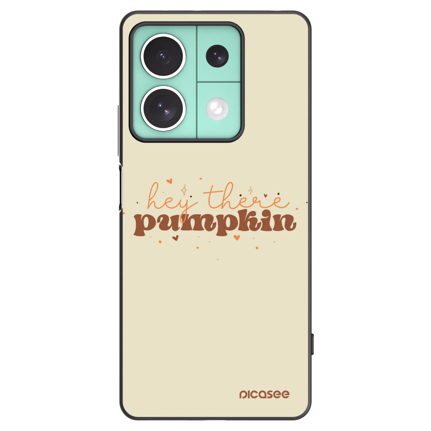 Picasee Xiaomi Redmi Note 13 5G Hülle - Schwarzes Silikon - Hey there pumpkin