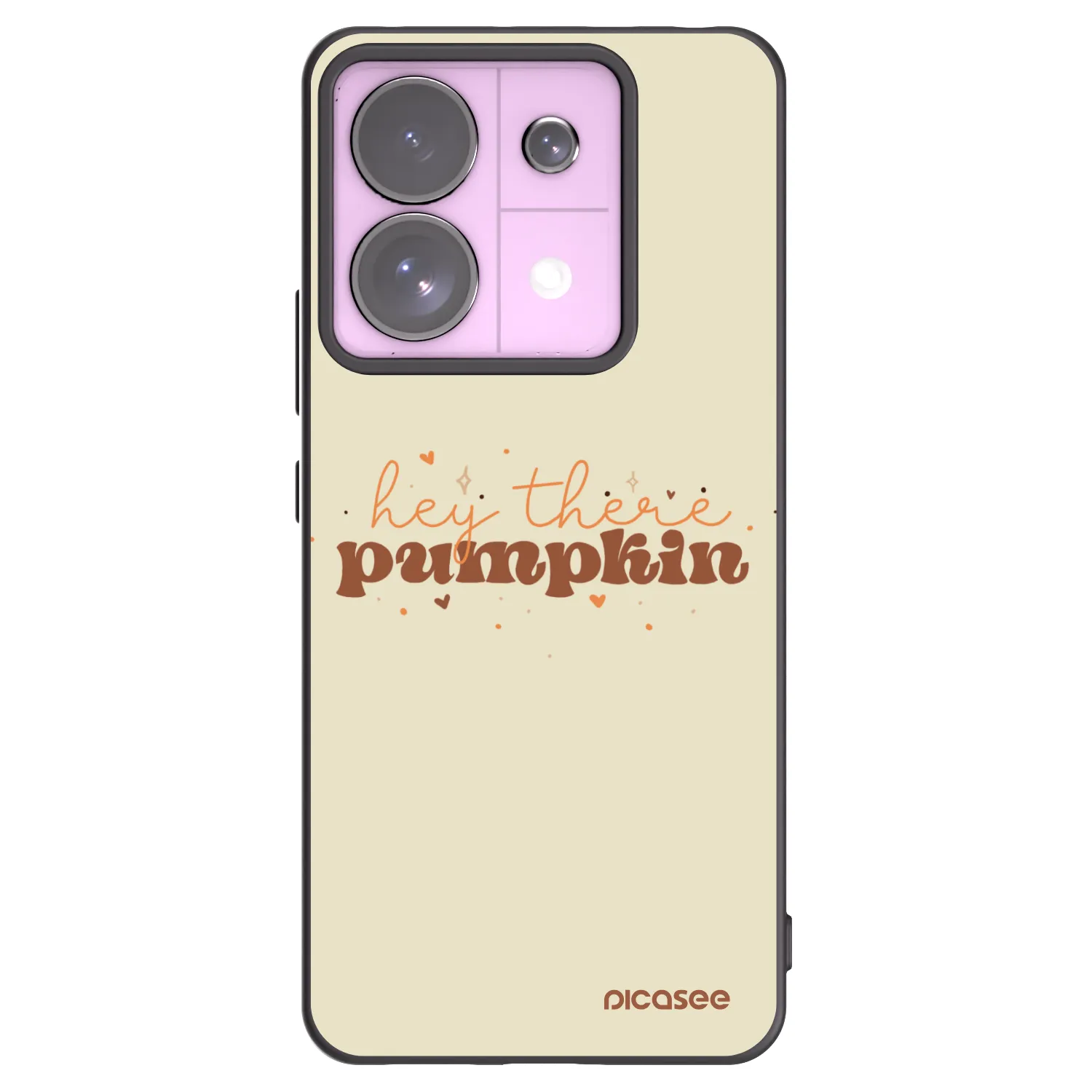 Picasee Xiaomi Redmi Note 13 Pro 5G Hülle - Schwarzes Silikon - Hey there pumpkin
