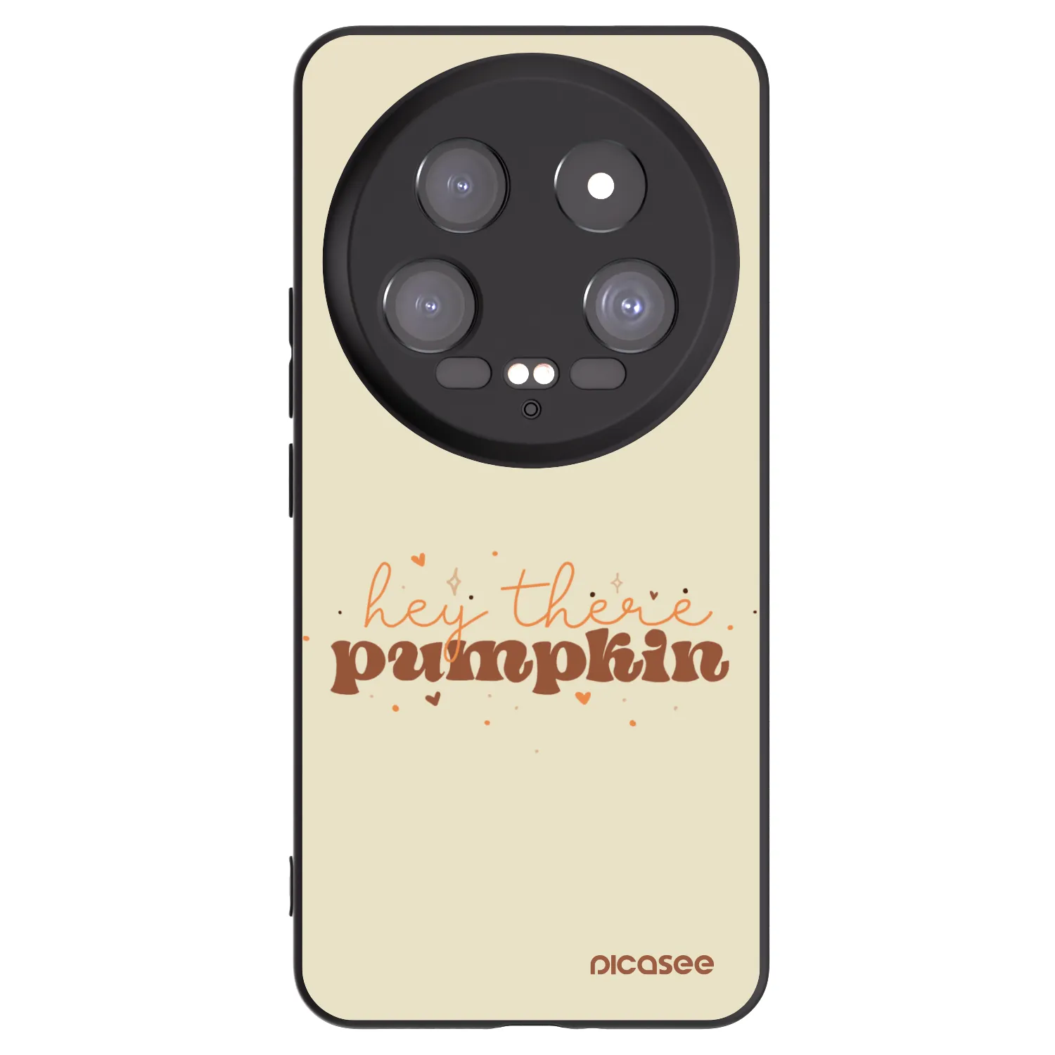 Picasee Xiaomi 14 Ultra Hülle - Schwarzes Silikon - Hey there pumpkin