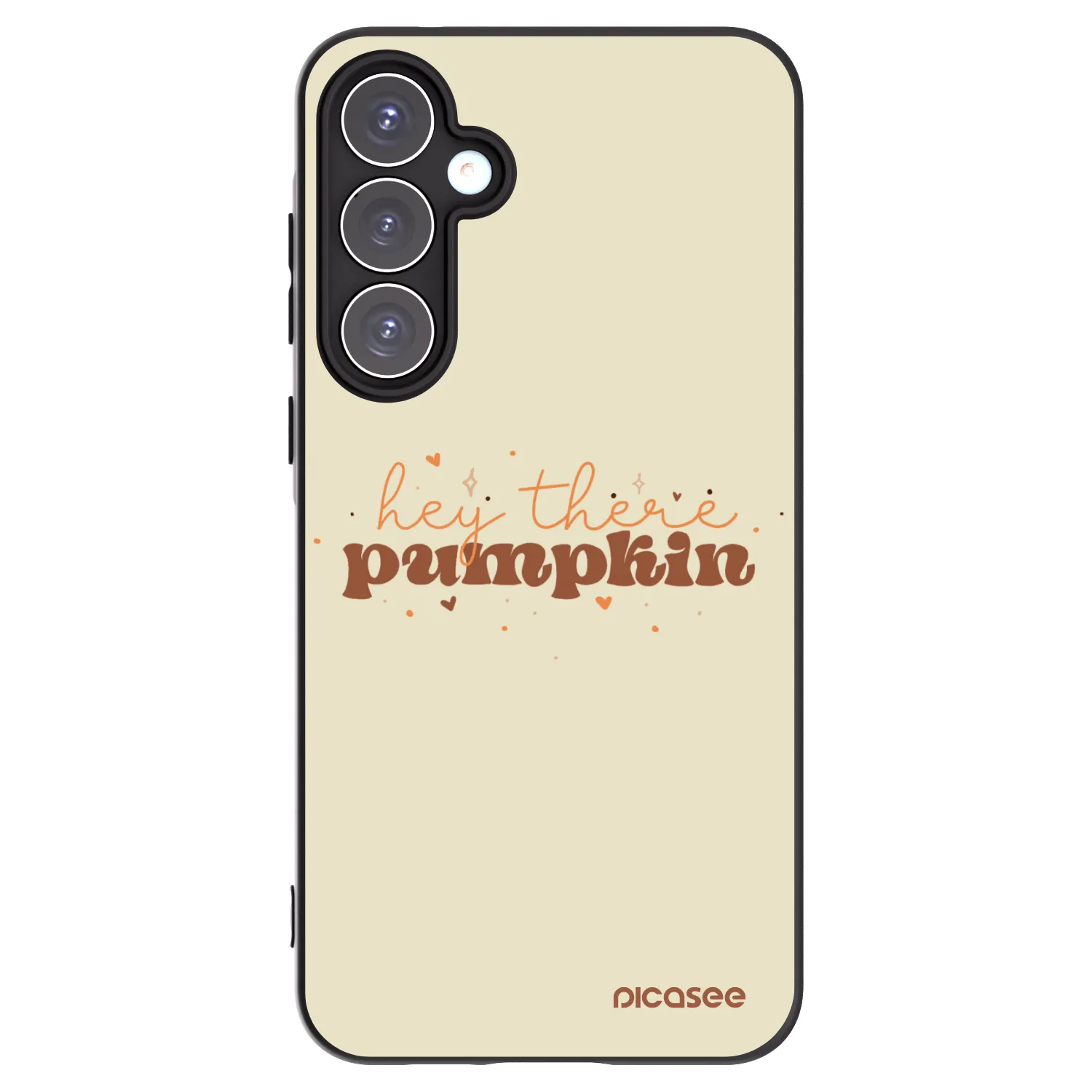 Picasee Samsung Galaxy A55 5G A556B Hülle - Schwarzes Silikon - Hey there pumpkin