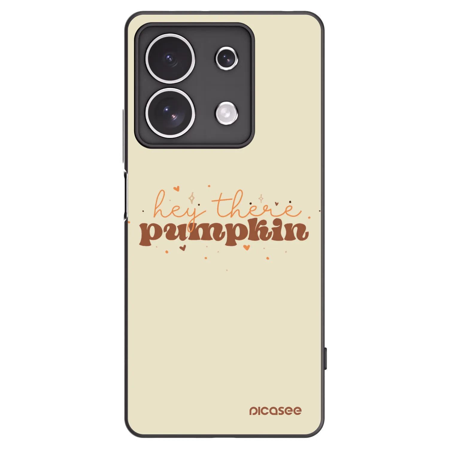 Picasee Xiaomi Redmi Note 13 4G Hülle - Schwarzes Silikon - Hey there pumpkin