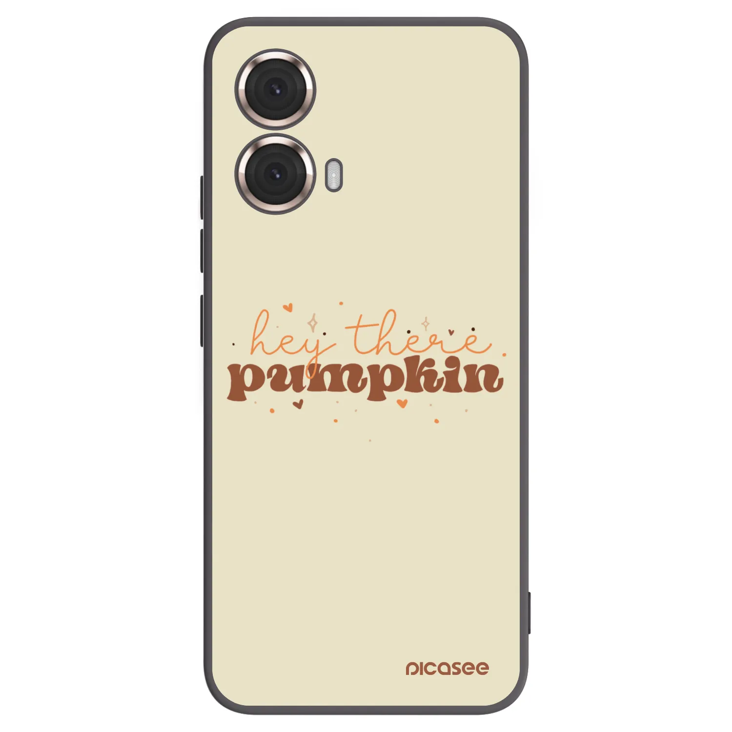 Picasee Motorola Moto G85 Hülle - Schwarzes Silikon - Hey there pumpkin