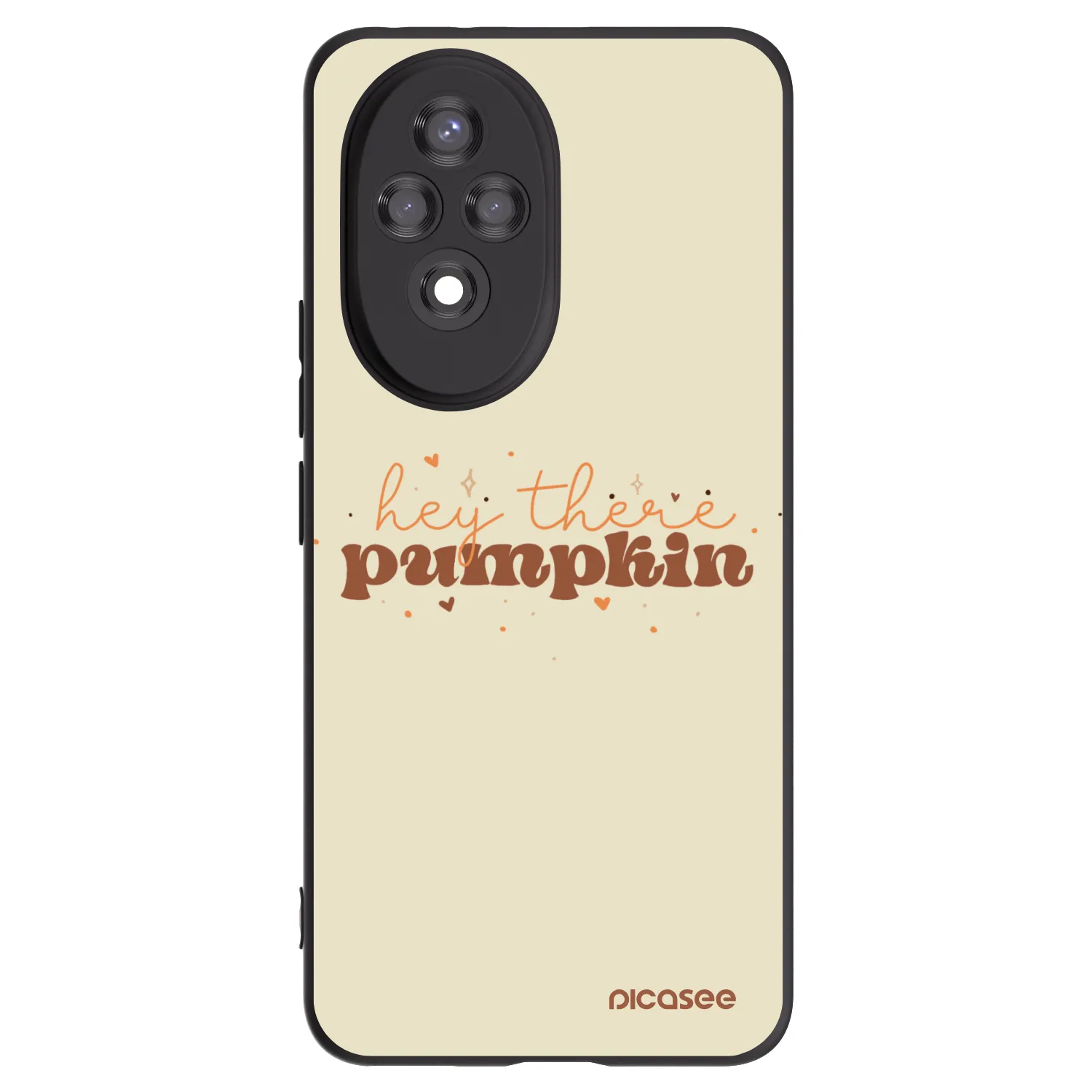 Picasee Honor 200 Pro 5G Hülle - Schwarzes Silikon - Hey there pumpkin