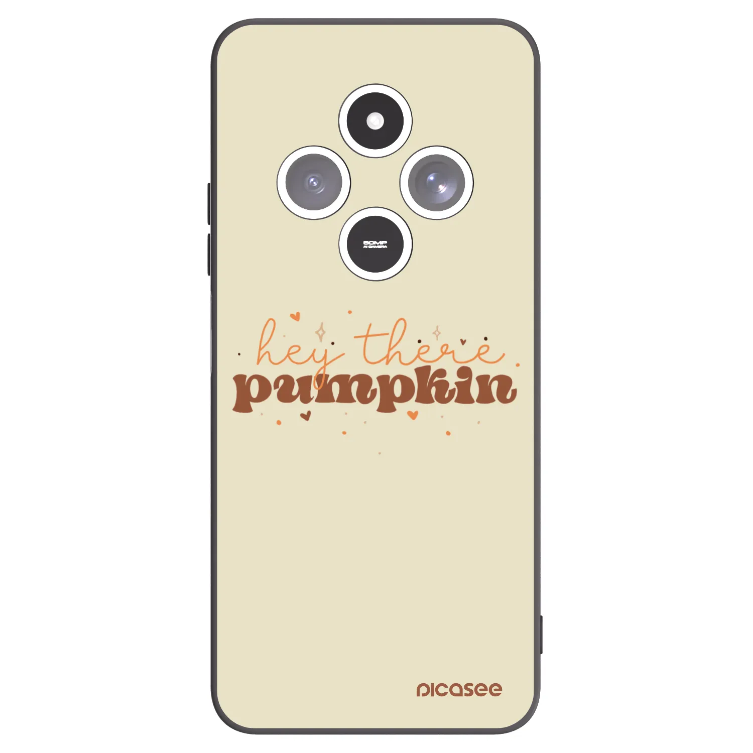 Picasee Xiaomi Redmi 14C Hülle - Schwarzes Silikon - Hey there pumpkin