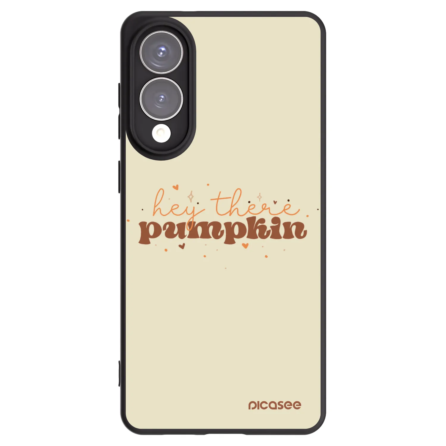 Picasee Samsung Galaxy S25 Edge 5G Hülle - Schwarzes Silikon - Hey there pumpkin