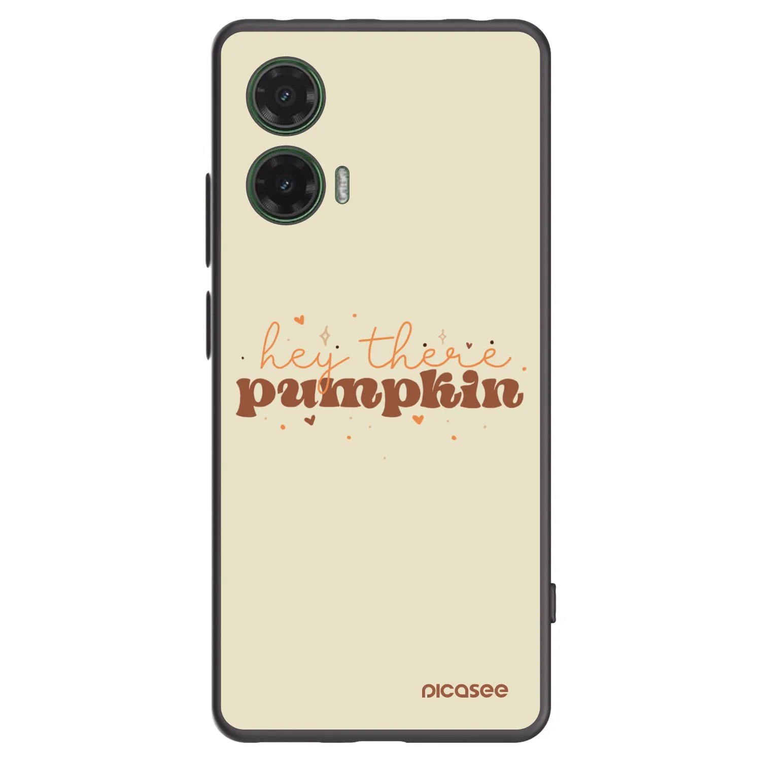 Picasee Motorola Moto G35 5G Hülle - Schwarzes Silikon - Hey there pumpkin