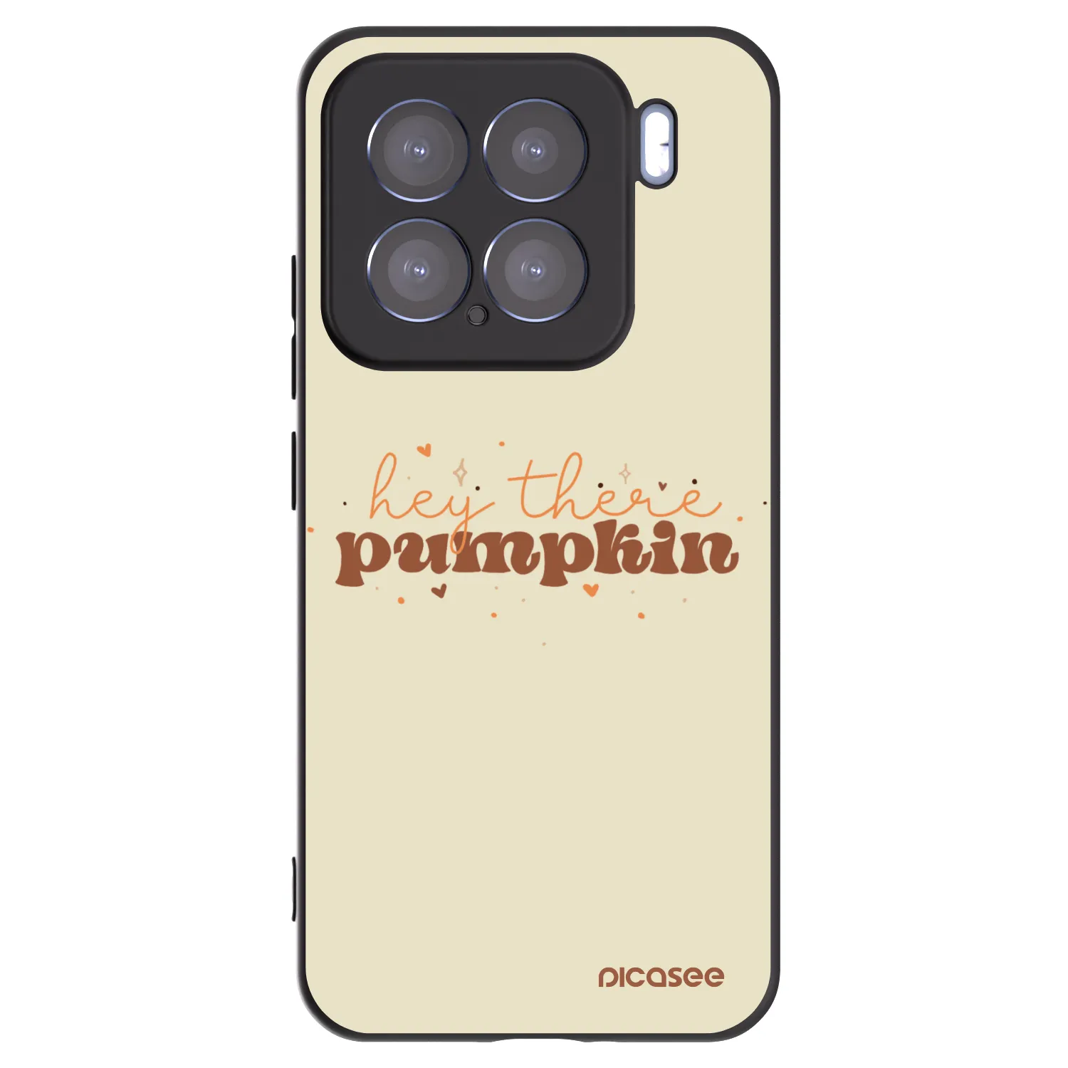 Picasee Xiaomi 15 Hülle - Schwarzes Silikon - Hey there pumpkin