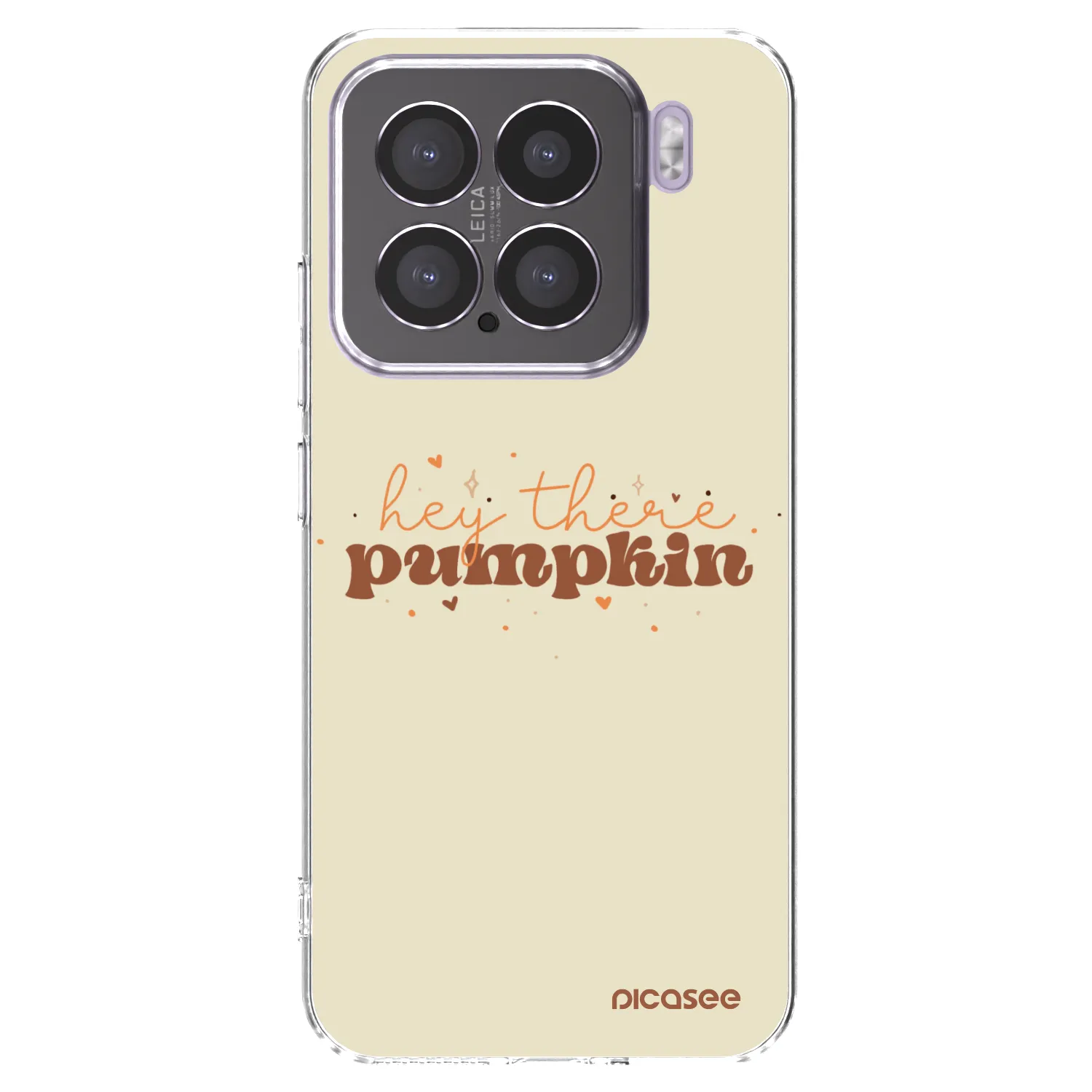 Picasee Xiaomi 15 Hülle - Transparentes Silikon - Hey there pumpkin