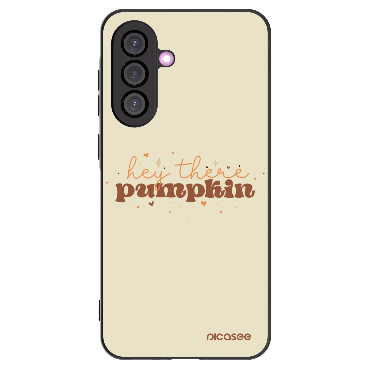 Picasee Samsung Galaxy A36 5G Hülle - Schwarzes Silikon - Hey there pumpkin