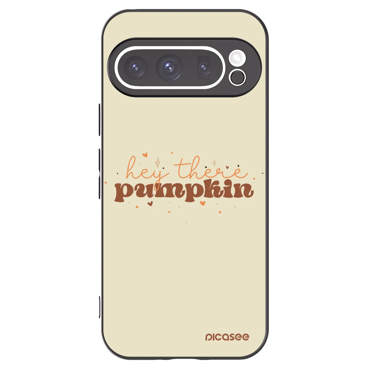 Picasee Google Pixel 9 Pro Hülle - Schwarzes Silikon - Hey there pumpkin