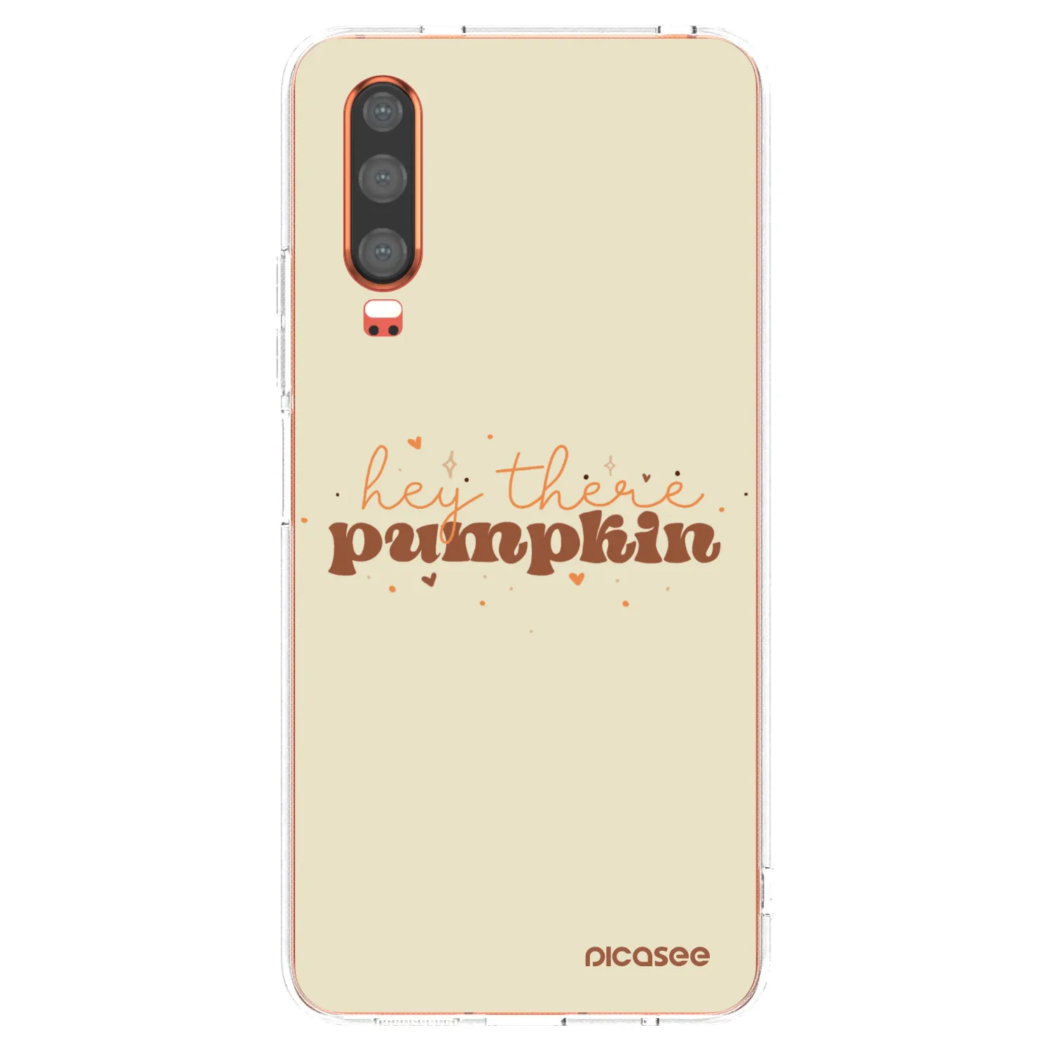 Picasee Huawei P30 Hülle - Transparentes Silikon - Hey there pumpkin