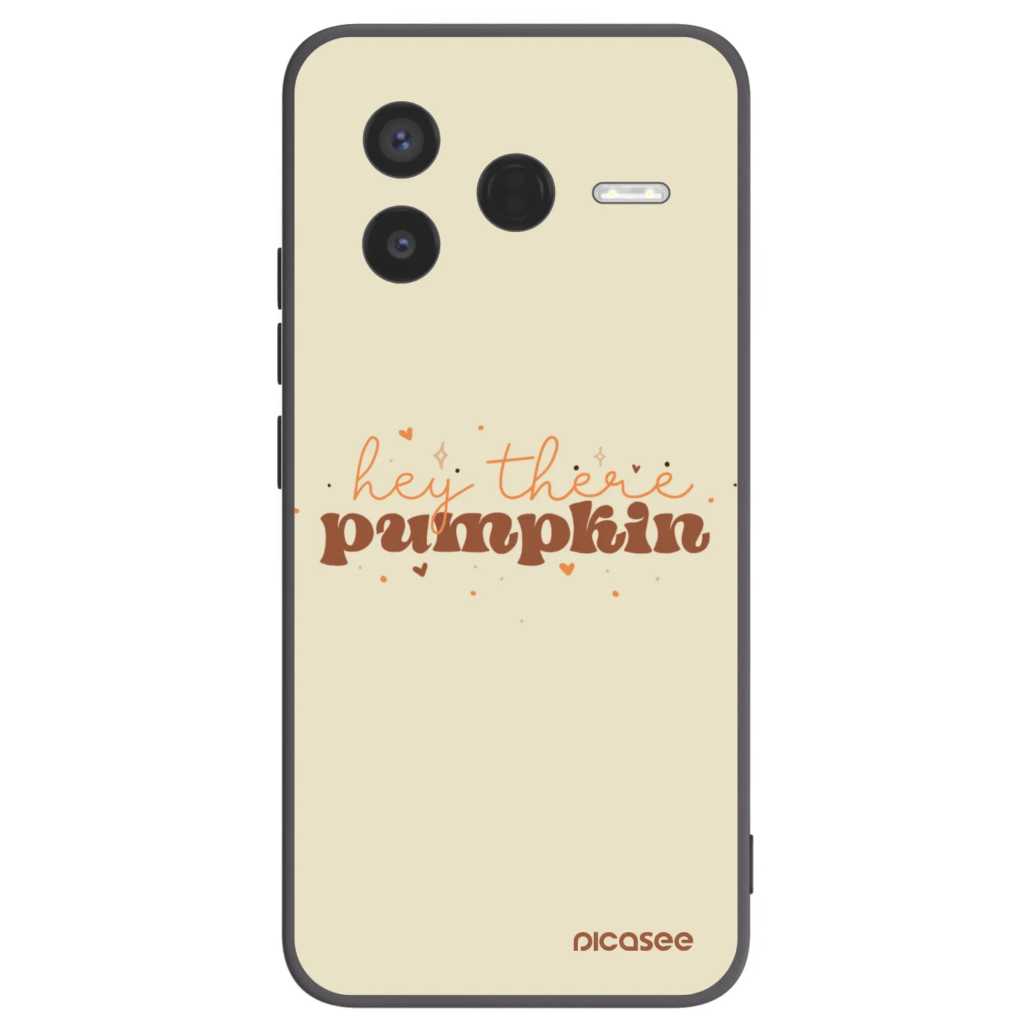 Picasee Xiaomi Poco F7 Pro 5G Hülle - Schwarzes Silikon - Hey there pumpkin