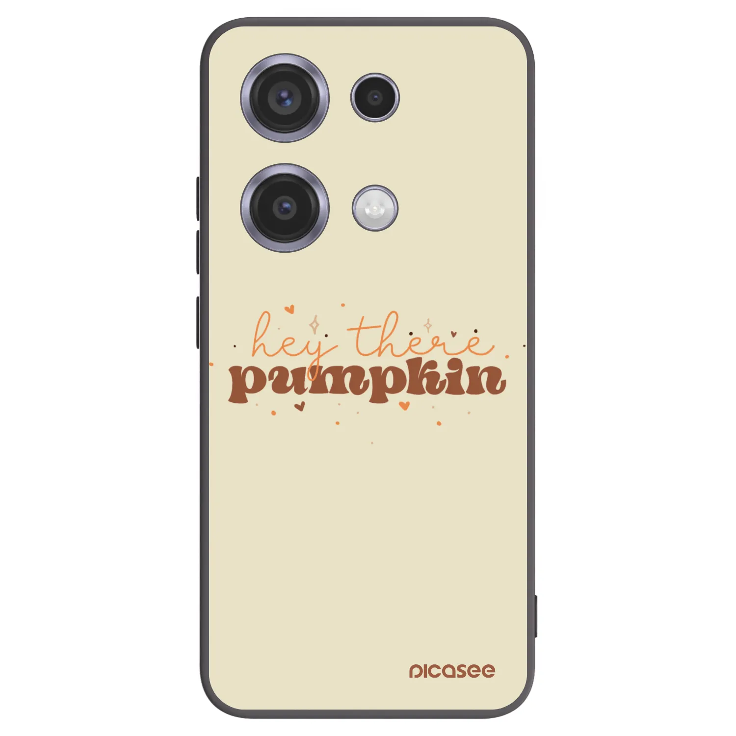 Picasee Xiaomi Redmi Note 14S Hülle - Schwarzes Silikon - Hey there pumpkin