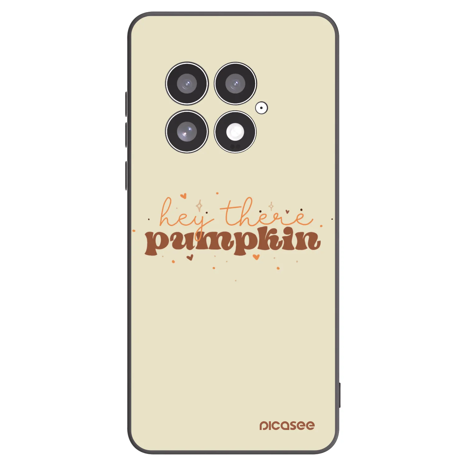 Picasee OnePlus 13 5G Hülle - Schwarzes Silikon - Hey there pumpkin