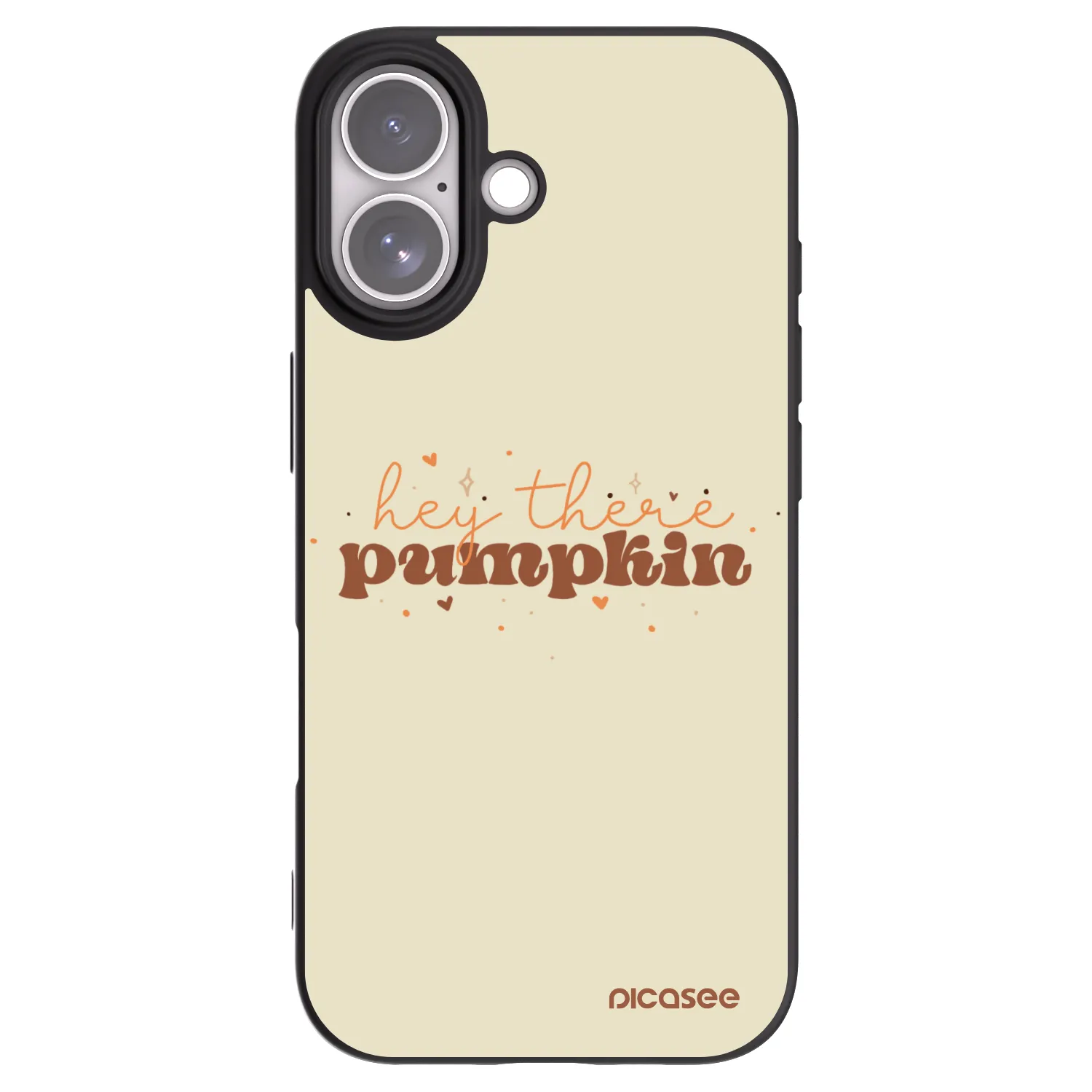 Picasee Apple iPhone 17 Hülle - Schwarzes Silikon - Hey there pumpkin