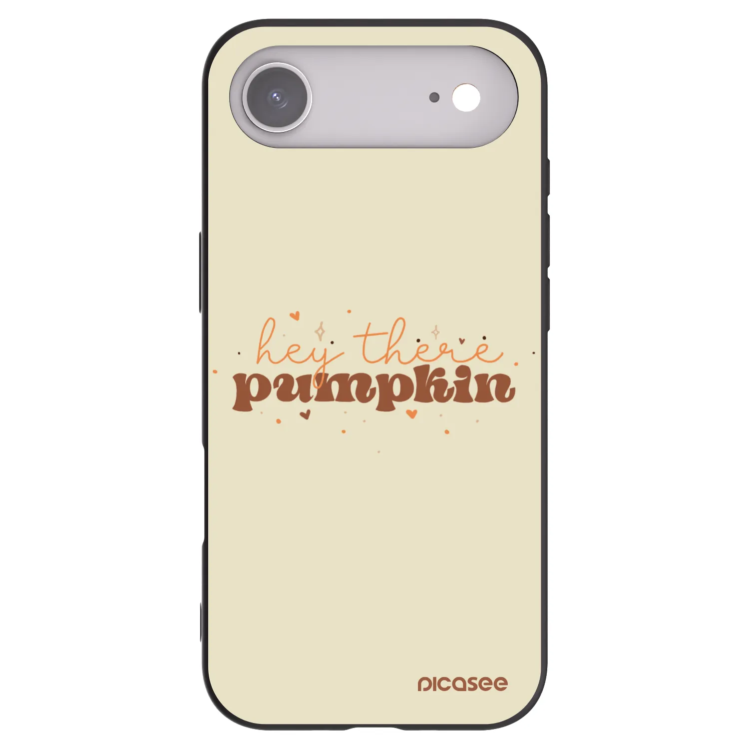 Picasee Apple iPhone Air Hülle - Schwarzes Silikon - Hey there pumpkin