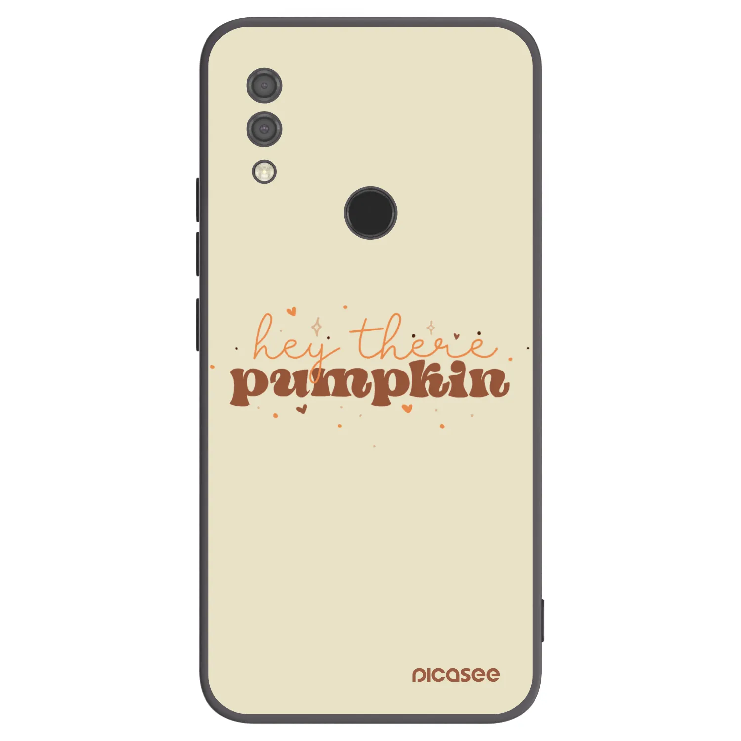 Picasee Xiaomi Redmi 7 Hülle - Schwarzes Silikon - Hey there pumpkin