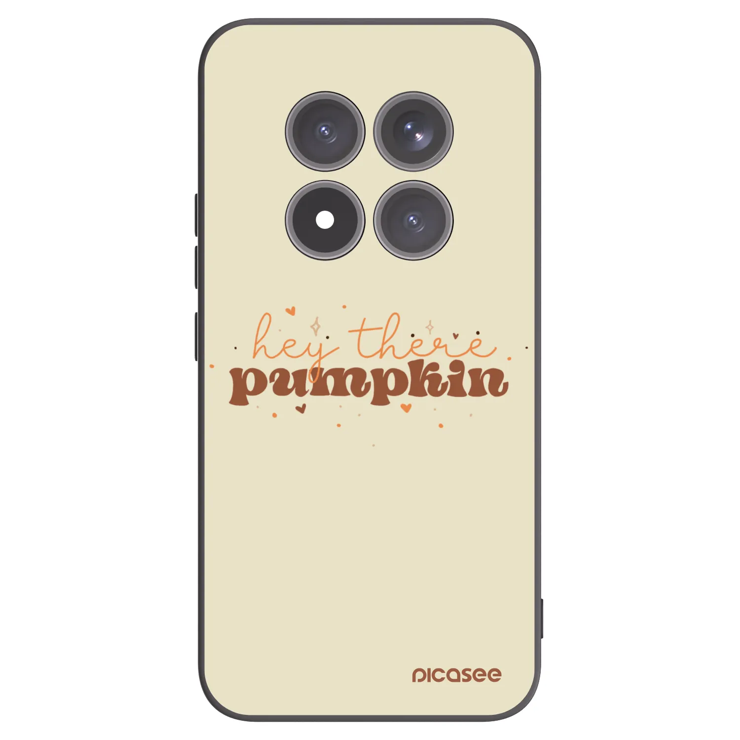 Picasee Xiaomi Redmi Note 15 Pro+ Hülle - Schwarzes Silikon - Hey there pumpkin