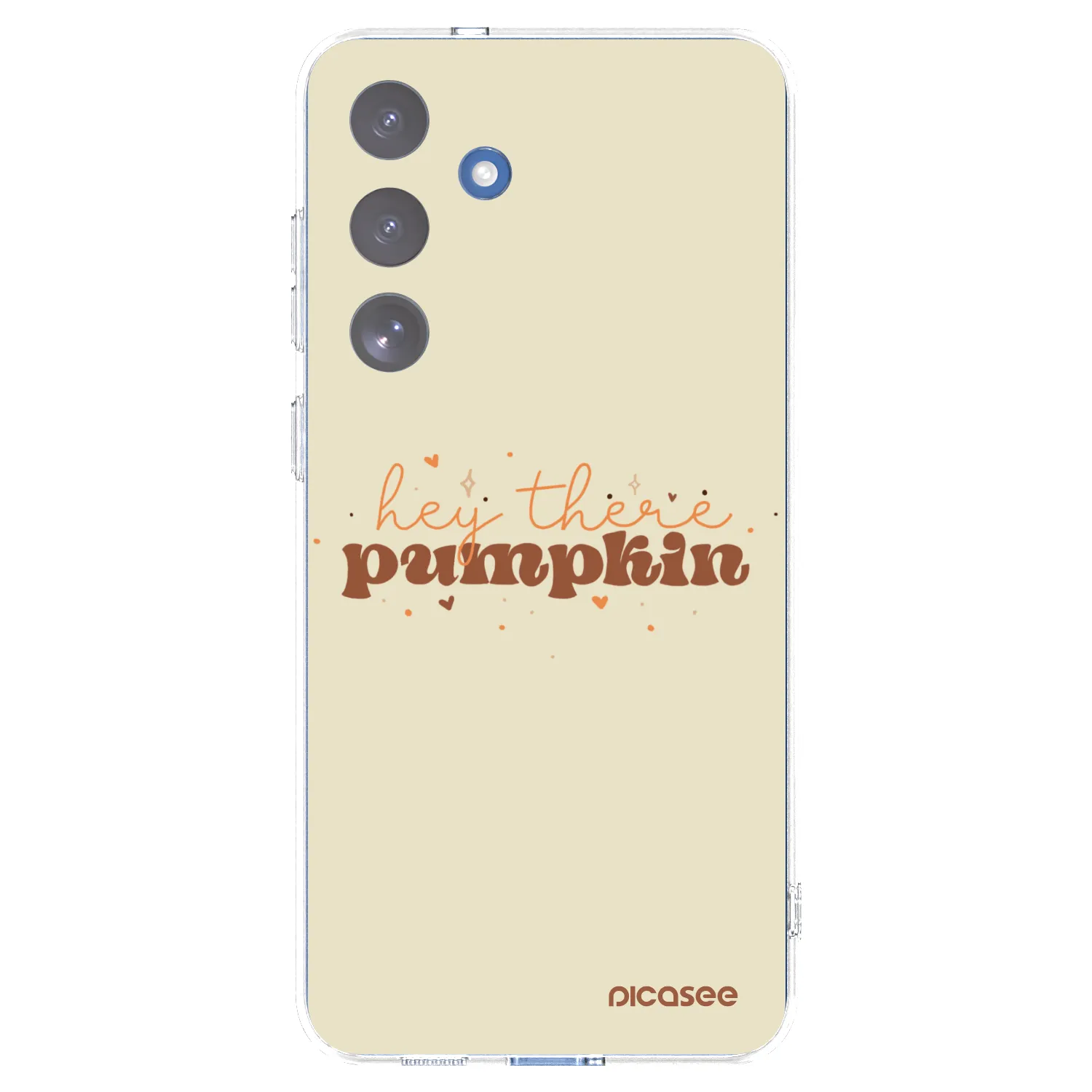 Picasee Samsung Galaxy S25 FE 5G Hülle - Transparentes Silikon - Hey there pumpkin