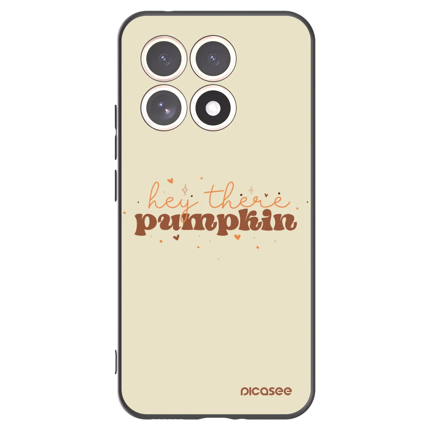 Picasee Xiaomi 15T Hülle - Schwarzes Silikon - Hey there pumpkin