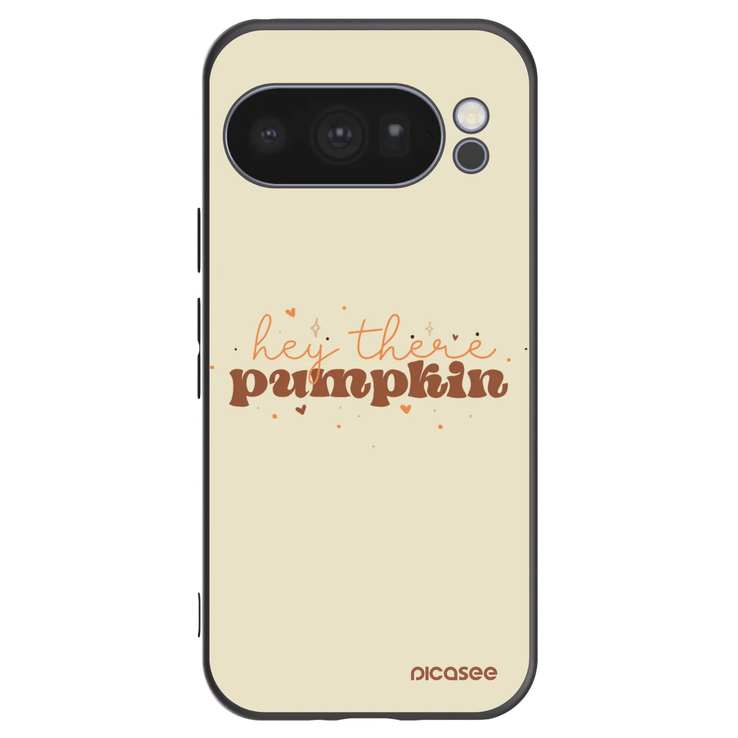 Picasee Google Pixel 10 Pro Hülle - Schwarzes Silikon - Hey there pumpkin