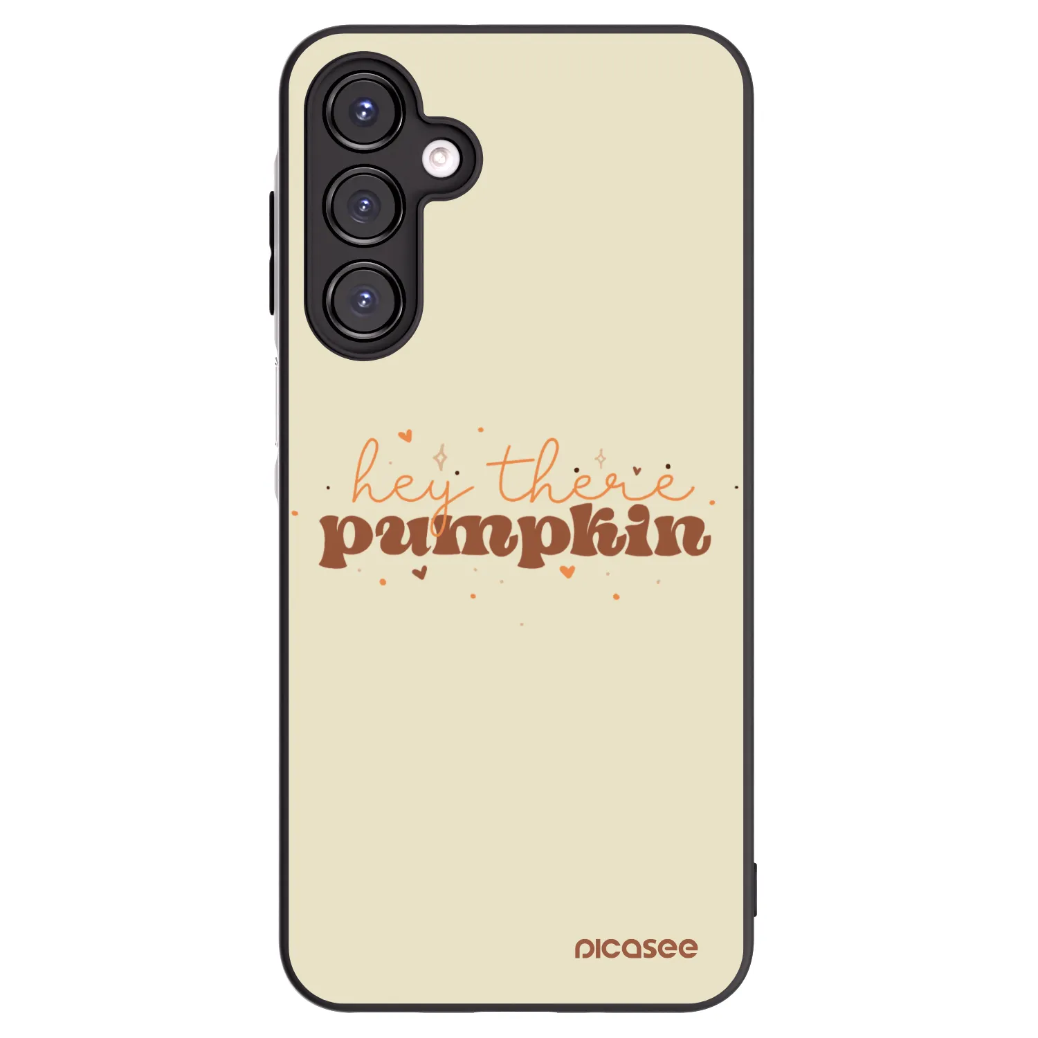 Picasee Samsung Galaxy A16 4G Hülle - Schwarzes Silikon - Hey there pumpkin