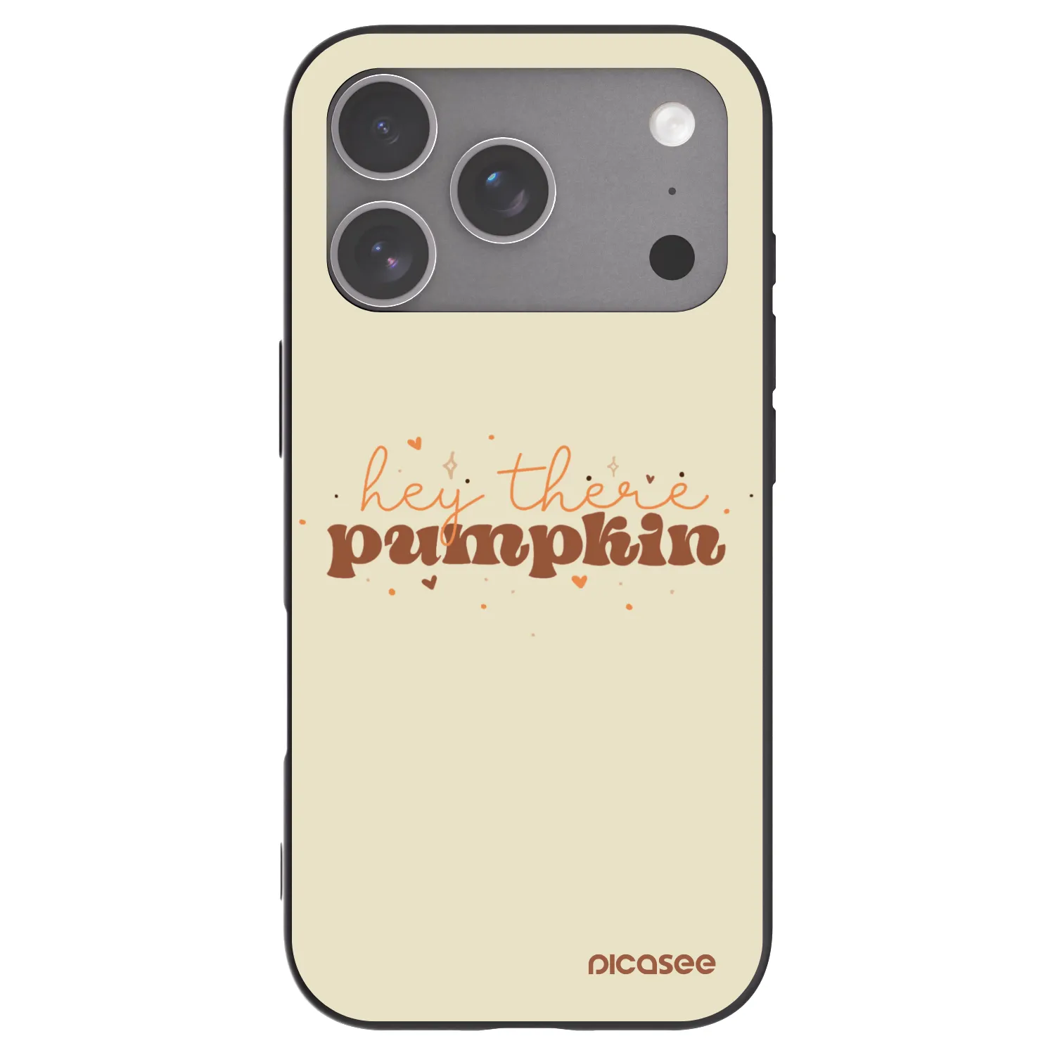 Picasee Apple iPhone 18 Pro Hülle - Schwarzes Silikon - Hey there pumpkin