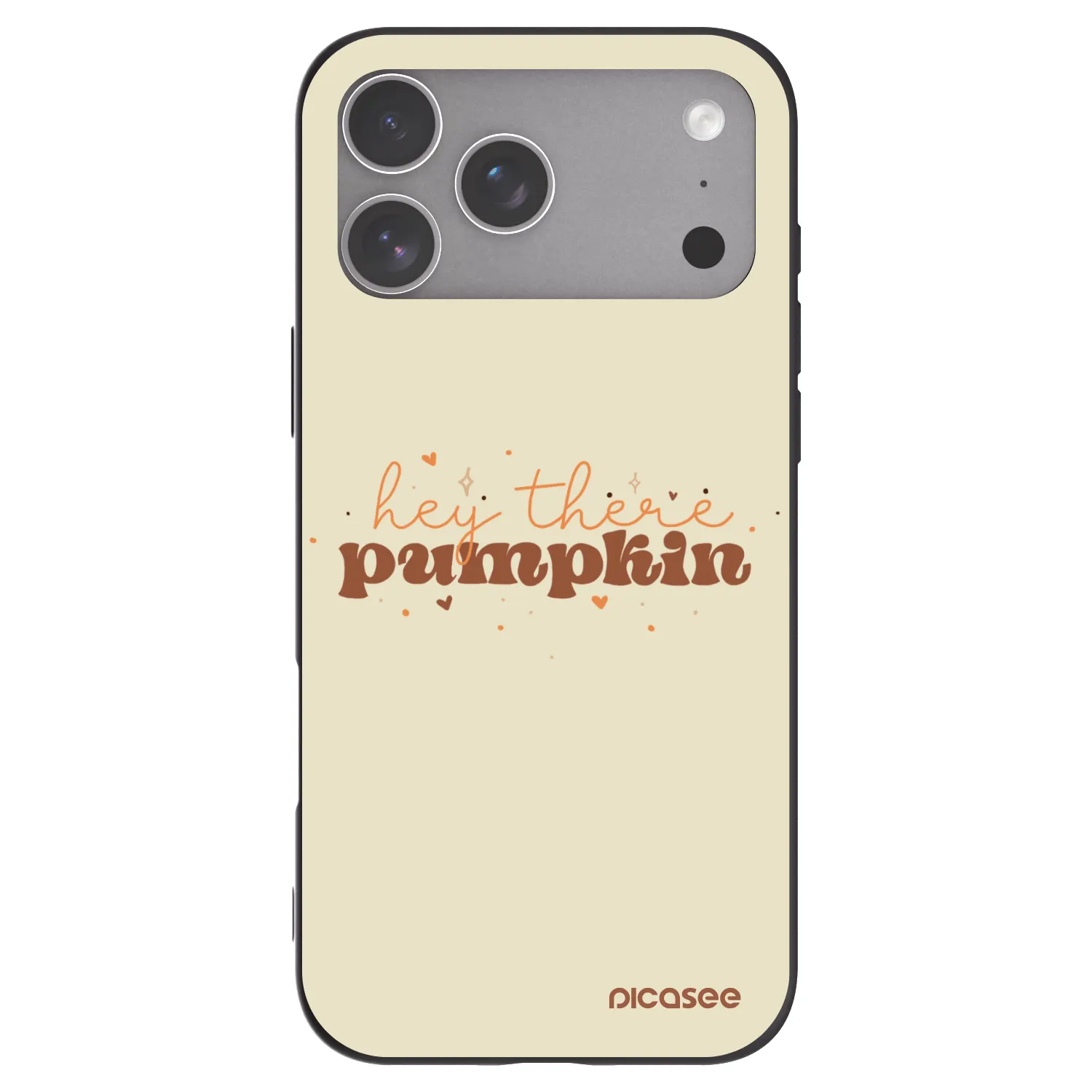 Picasee Apple iPhone 18 Pro Max Hülle - Schwarzes Silikon - Hey there pumpkin