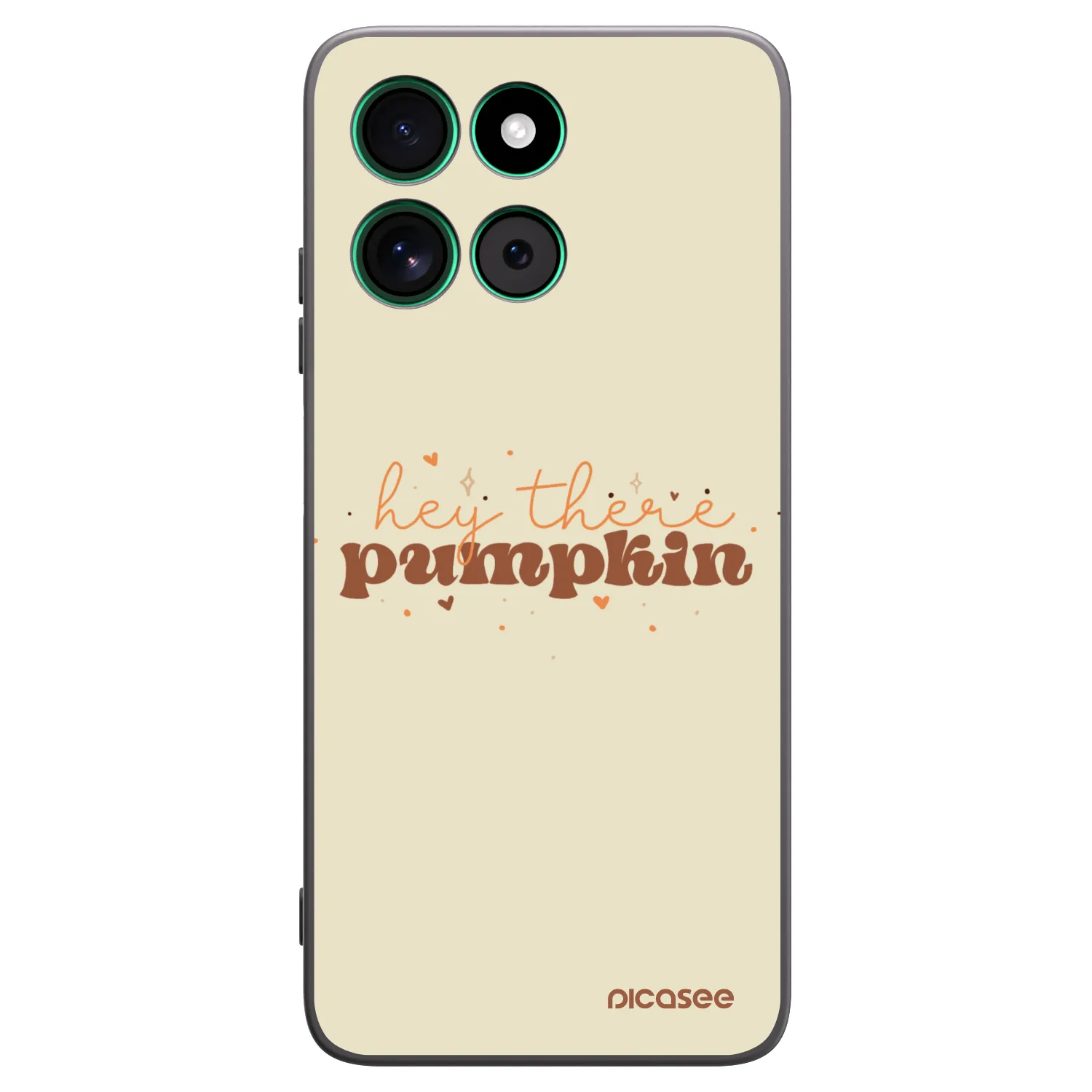 Picasee Motorola Moto G57 Power Hülle - Schwarzes Silikon - Hey there pumpkin