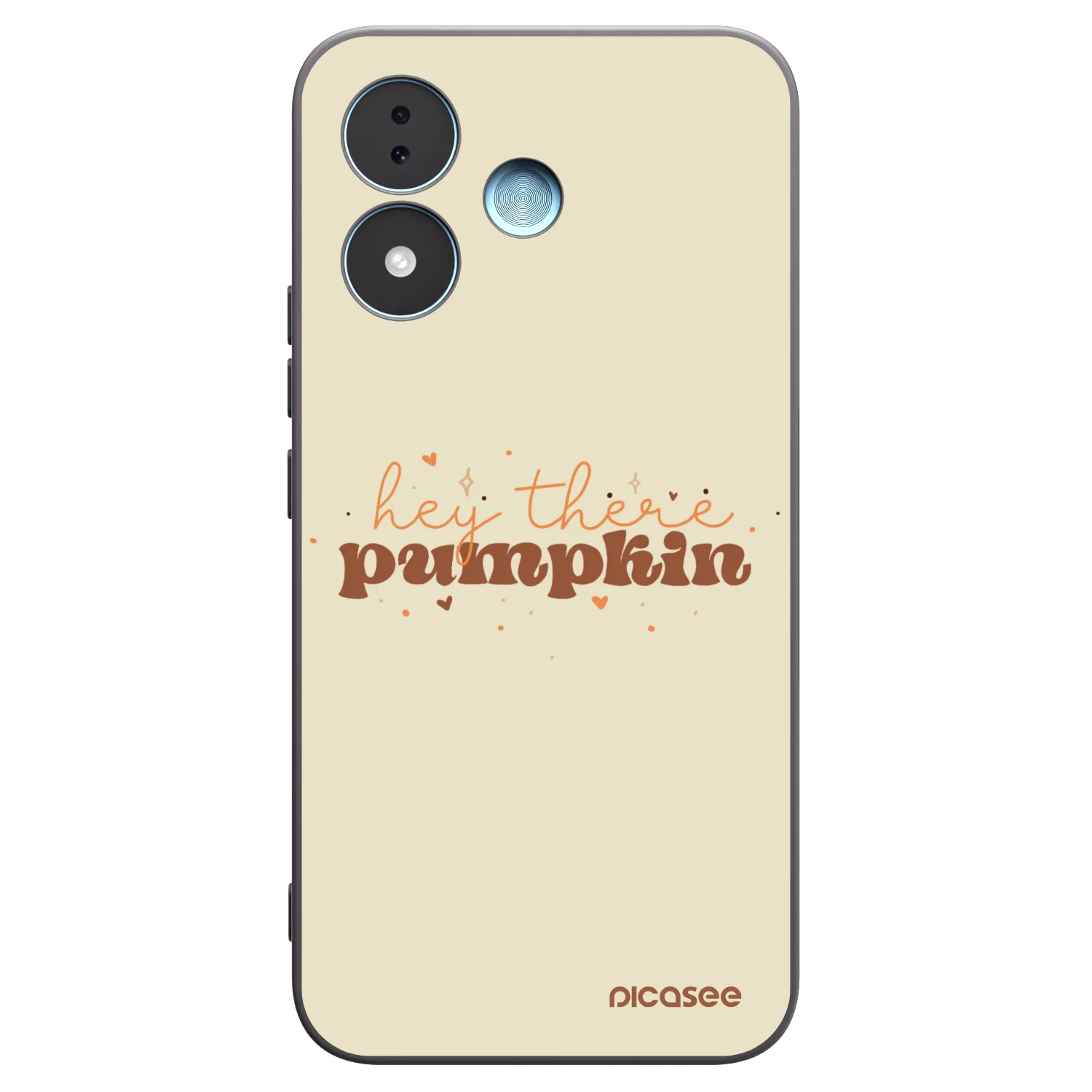 Picasee Xiaomi Redmi Note 17 5G Hülle - Schwarzes Silikon - Hey there pumpkin