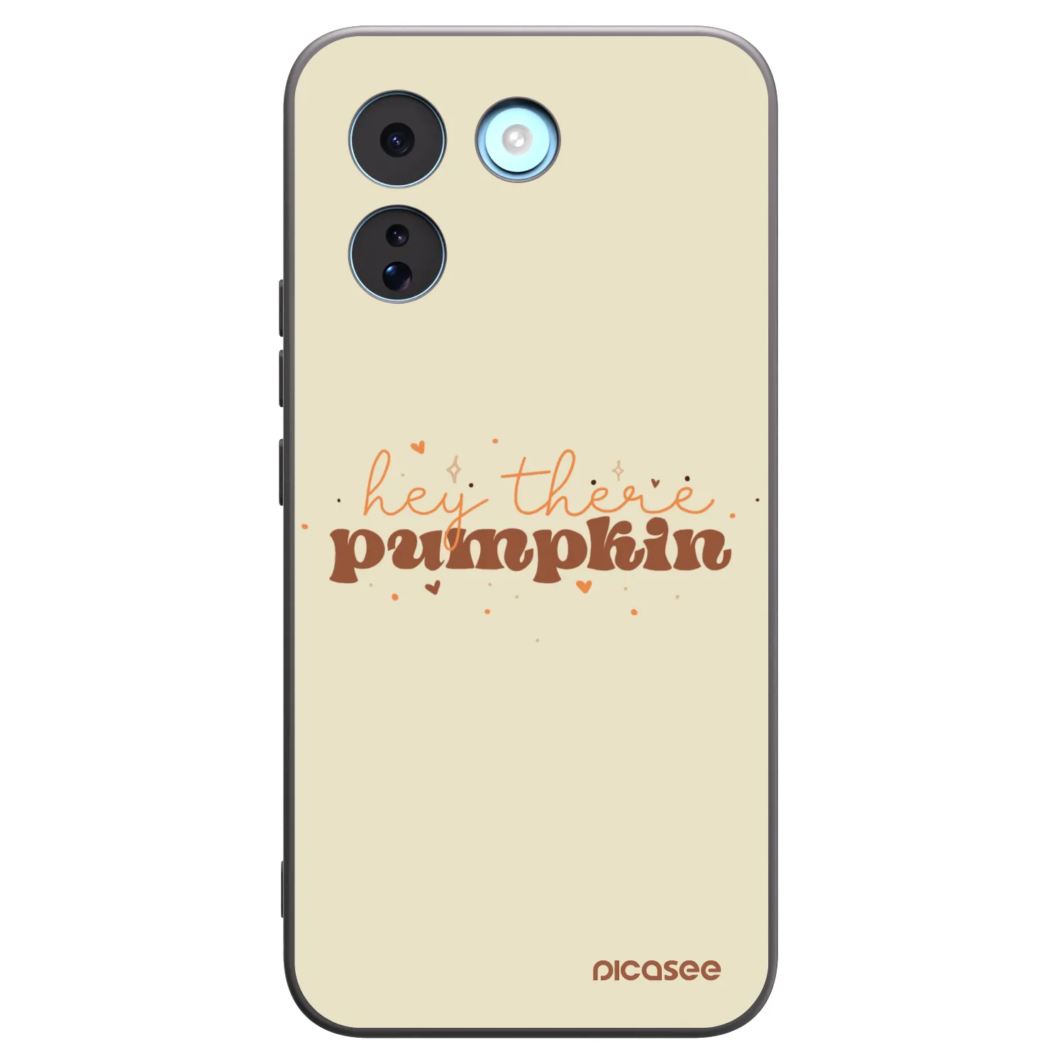 Picasee Xiaomi Redmi Note 17 Pro MAX 5G Hülle - Schwarzes Silikon - Hey there pumpkin
