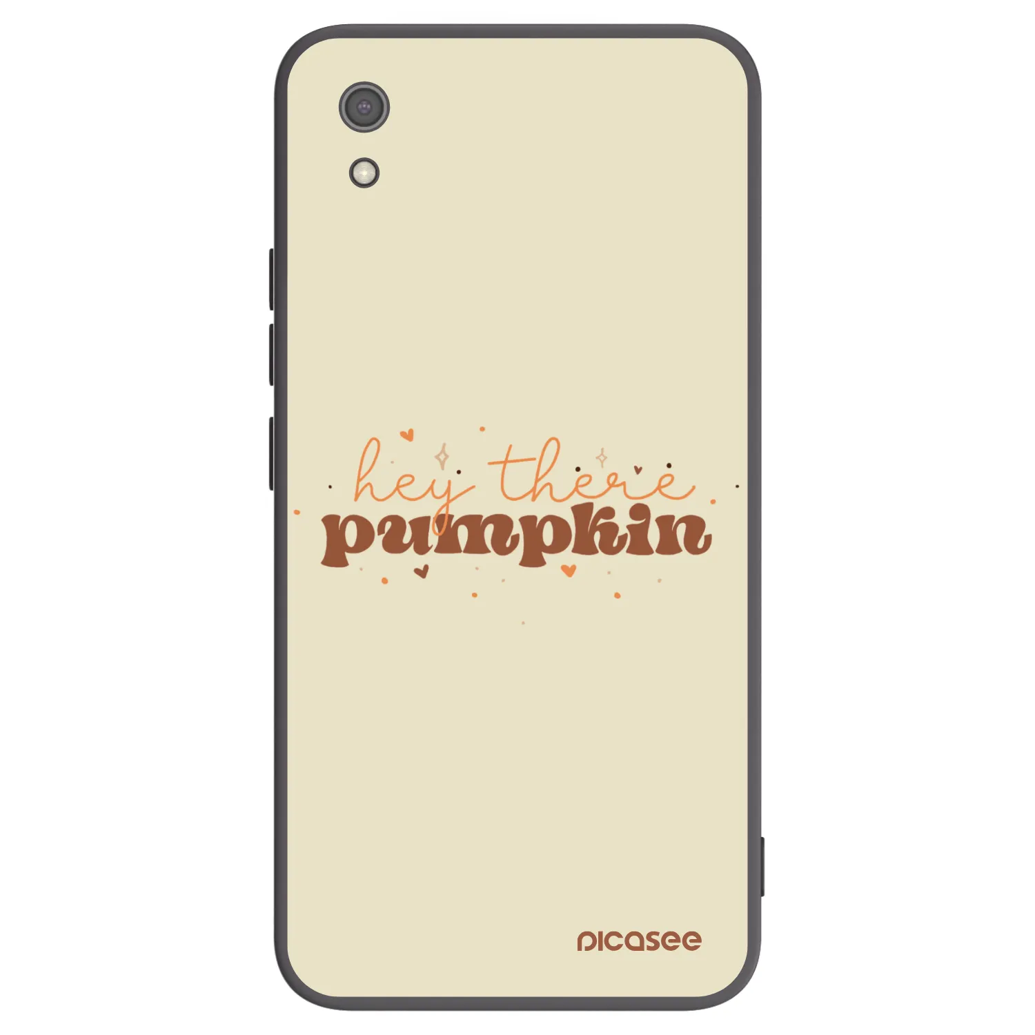 Picasee Xiaomi Redmi 7A Hülle - Schwarzes Silikon - Hey there pumpkin