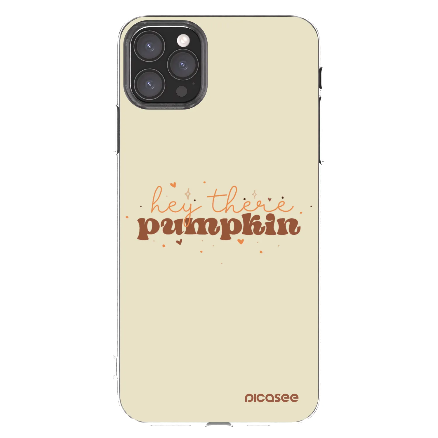 Picasee Apple iPhone 11 Pro Max Hülle - Transparentes Silikon - Hey there pumpkin