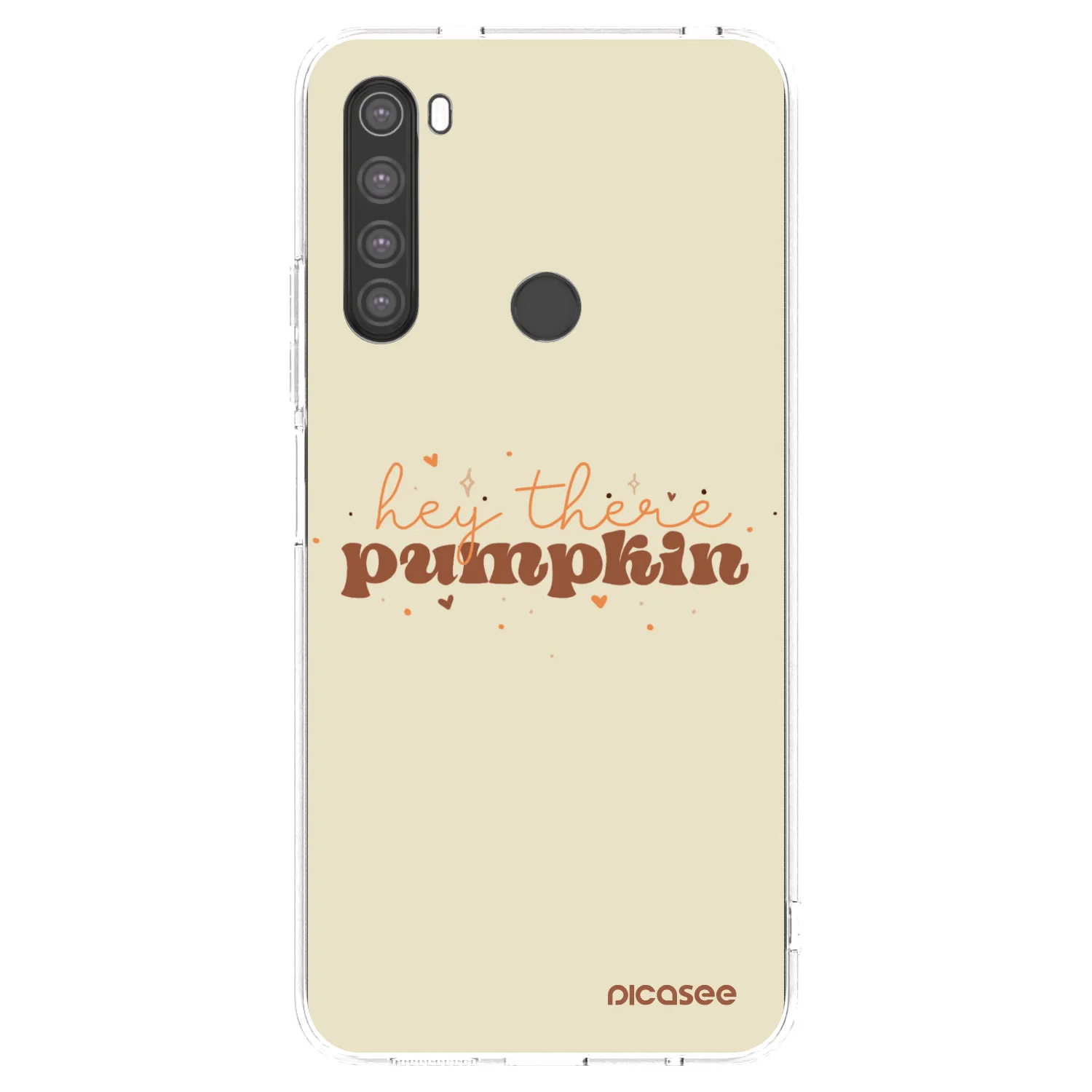 Picasee Xiaomi Redmi Note 8 Hülle - Transparentes Silikon - Hey there pumpkin