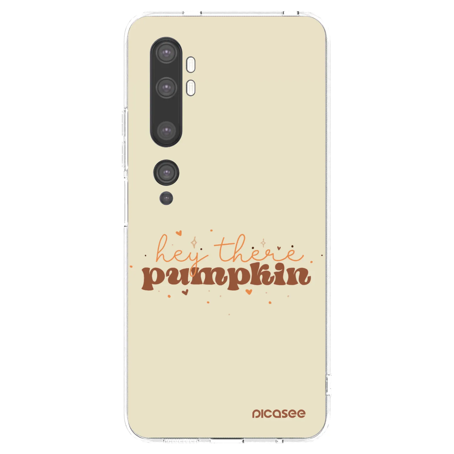 Picasee Xiaomi Mi Note 10 (Pro) Hülle - Transparentes Silikon - Hey there pumpkin