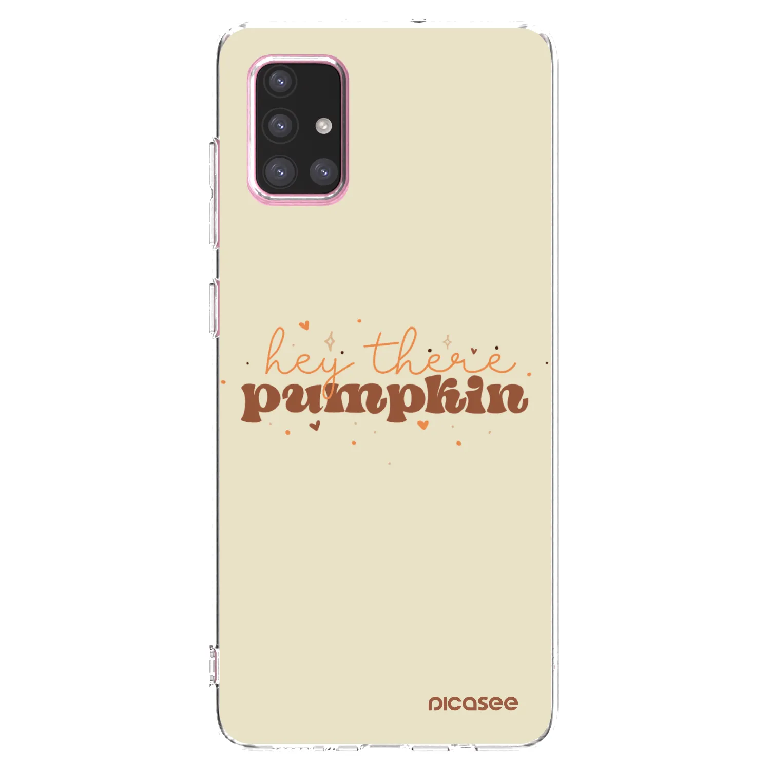Picasee Samsung Galaxy A71 A715F Hülle - Transparentes Silikon - Hey there pumpkin