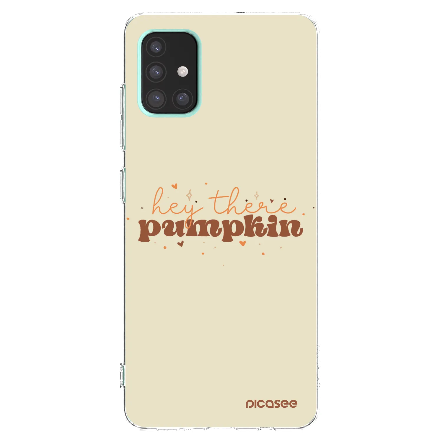 Picasee Samsung Galaxy A51 A515F Hülle - Transparentes Silikon - Hey there pumpkin