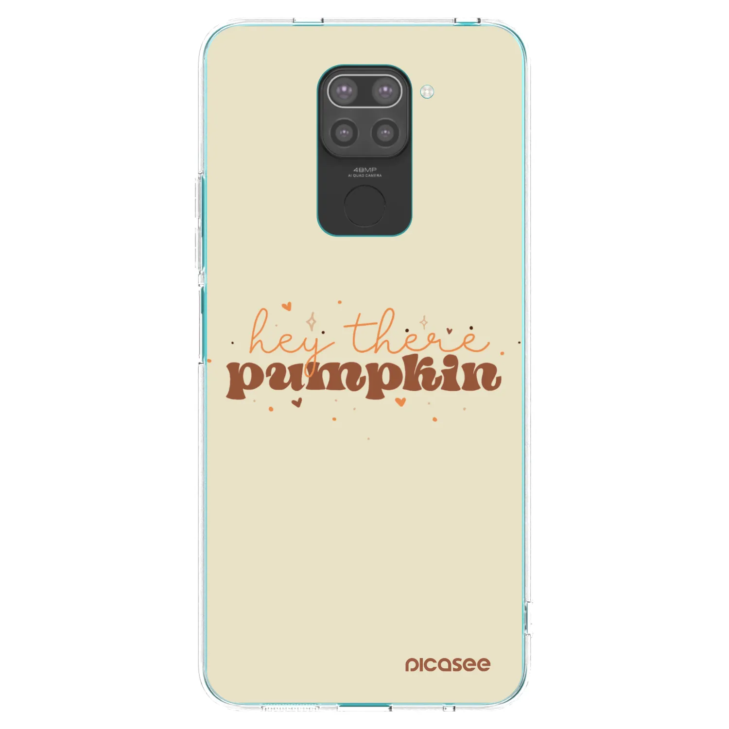 Picasee Xiaomi Redmi Note 9 Hülle - Schwarzes Silikon - Hey there pumpkin