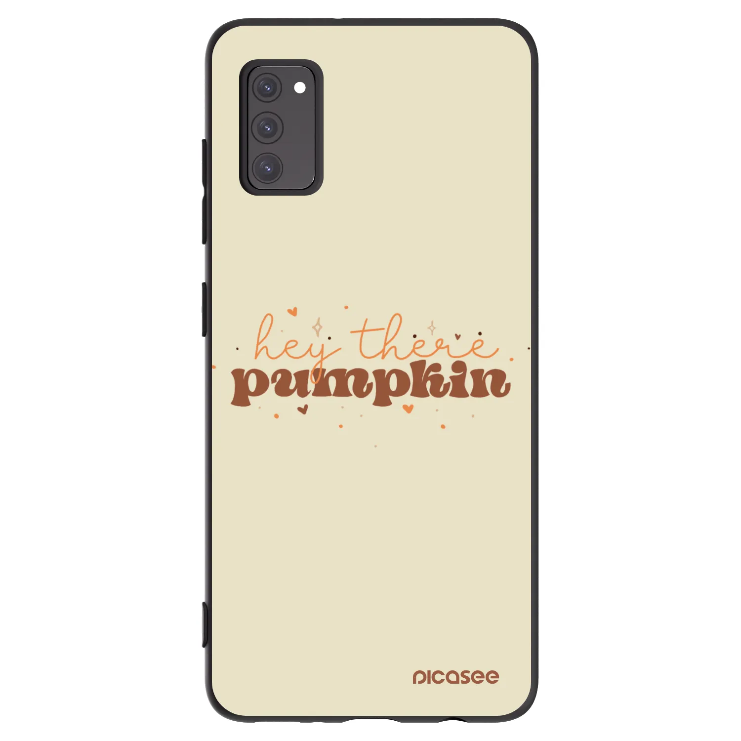 Picasee Samsung Galaxy A41 A415F Hülle - Schwarzes Silikon - Hey there pumpkin