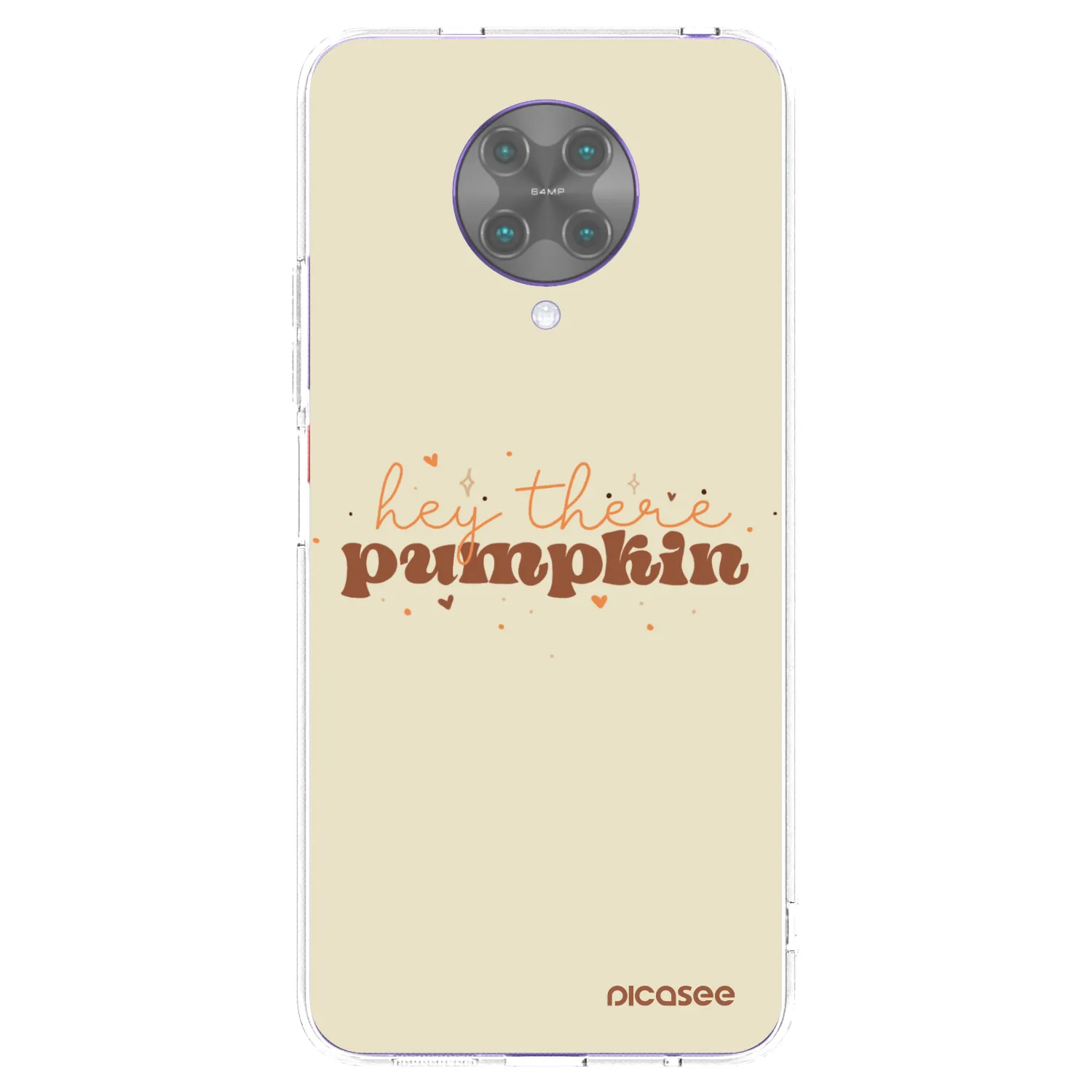 Picasee Xiaomi Poco F2 Pro Hülle - Transparentes Silikon - Hey there pumpkin