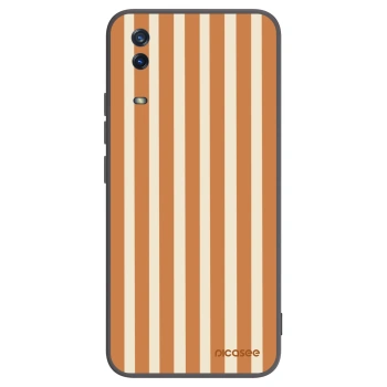 Picasee Vivo Y11s Hülle - Schwarzes Silikon - Orange lines