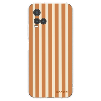Picasee Vivo Y33s Hülle - Transparentes Silikon - Orange lines