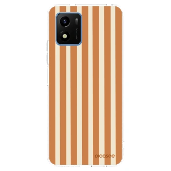 Picasee Vivo Y01 Hülle - Transparentes Silikon - Orange lines