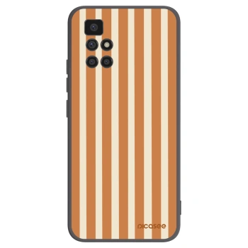 Picasee Xiaomi Redmi 10 (2022) Hülle - Schwarzes Silikon - Orange lines