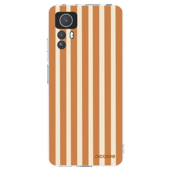 Picasee Xiaomi Redmi Note 12S Hülle - Transparentes Silikon - Orange lines